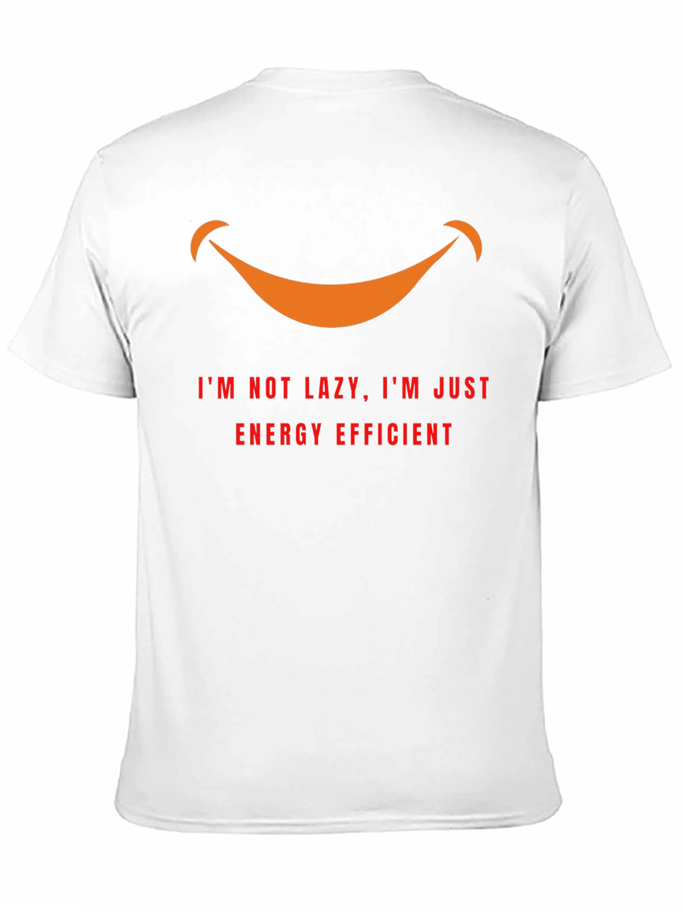 Lazy? Energy Efficient Graphic Tee - Black Cotton