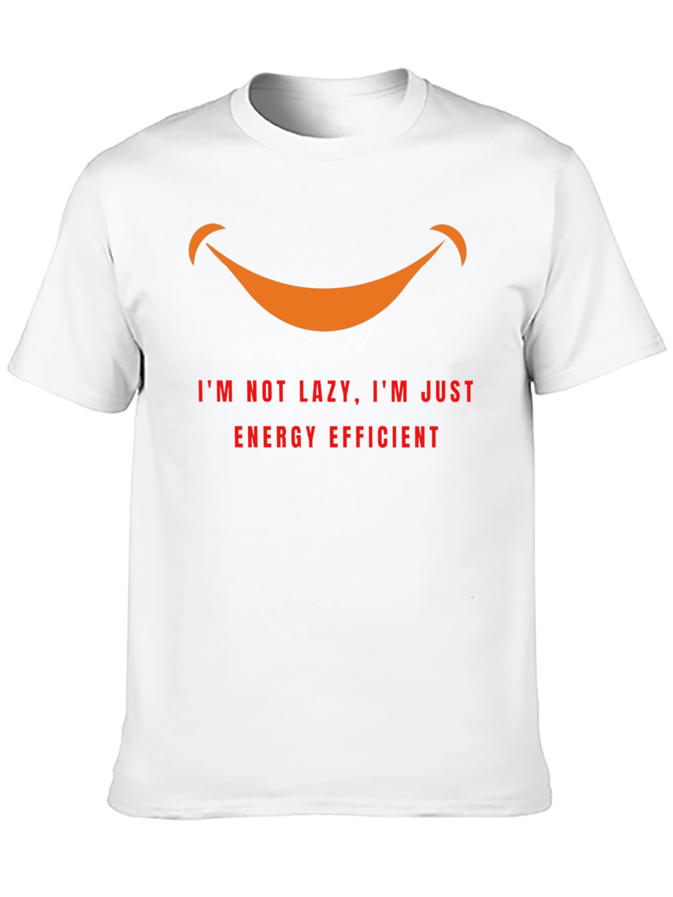 Lazy? Energy Efficient Graphic Tee - Black Cotton