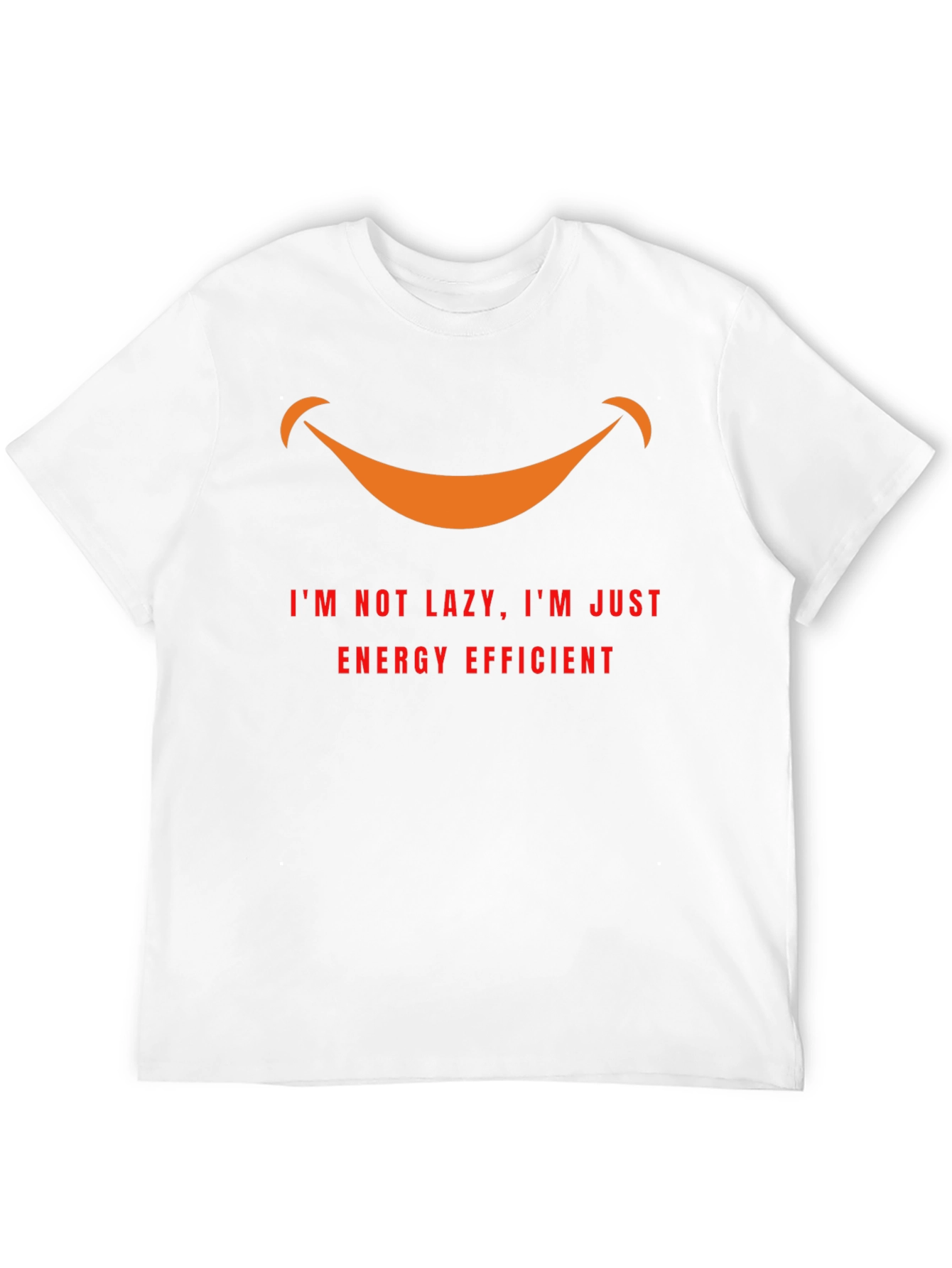 Lazy? Energy Efficient Graphic Tee - Black Cotton