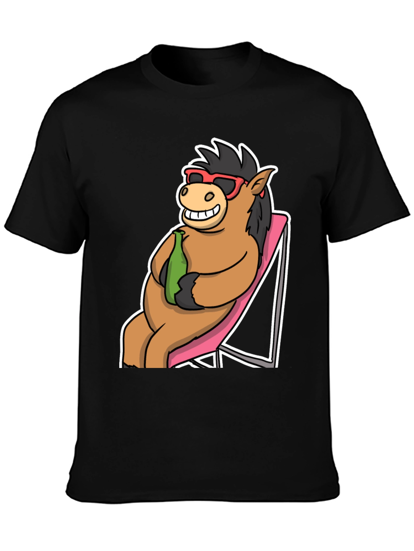 Cool Horse T-Shirt: Beach Vibes