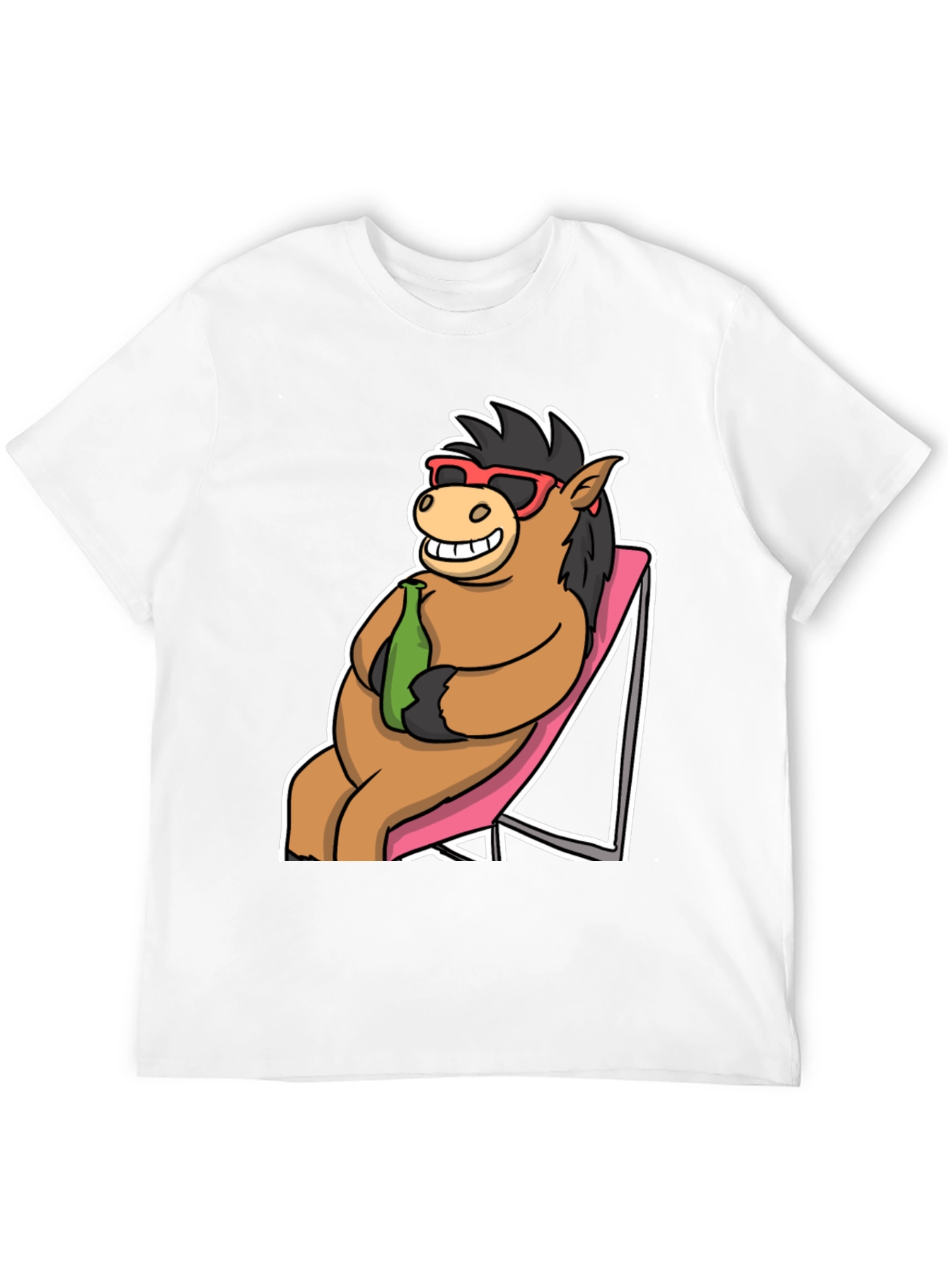 Cool Horse T-Shirt: Beach Vibes