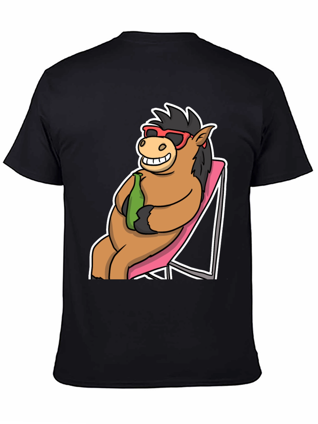 Cool Horse T-Shirt: Beach Vibes
