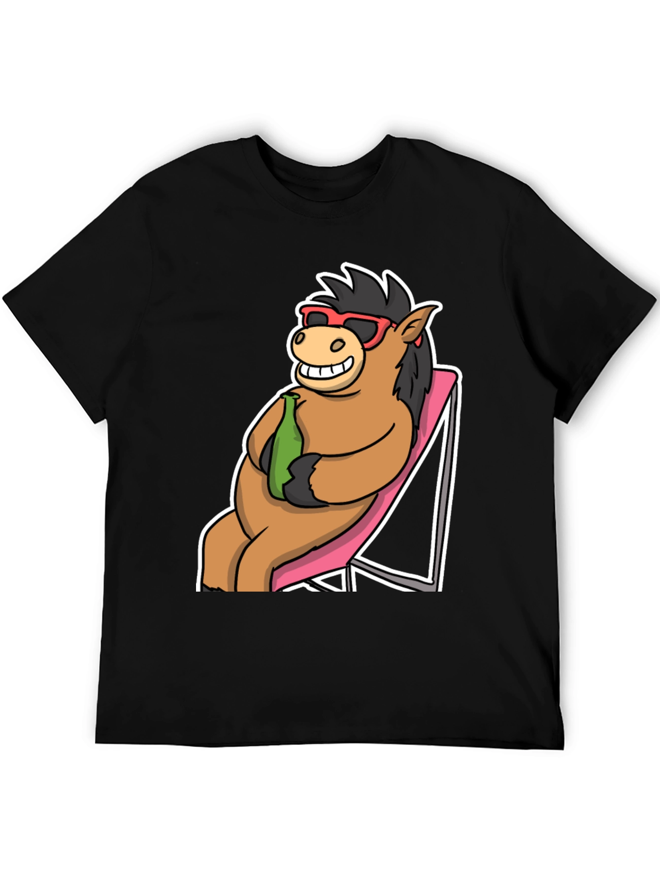 Cool Horse T-Shirt: Beach Vibes