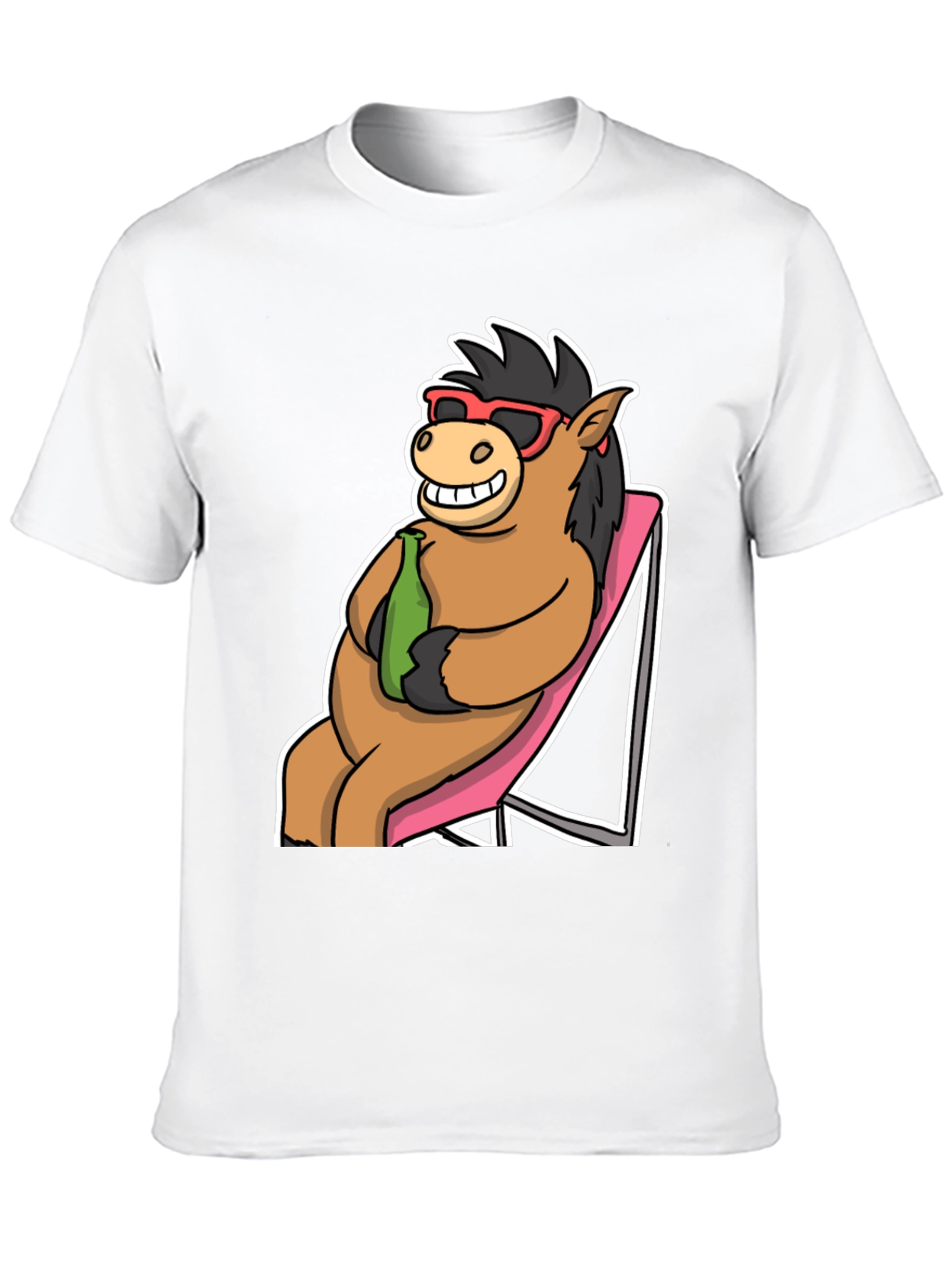 Cool Horse T-Shirt: Beach Vibes