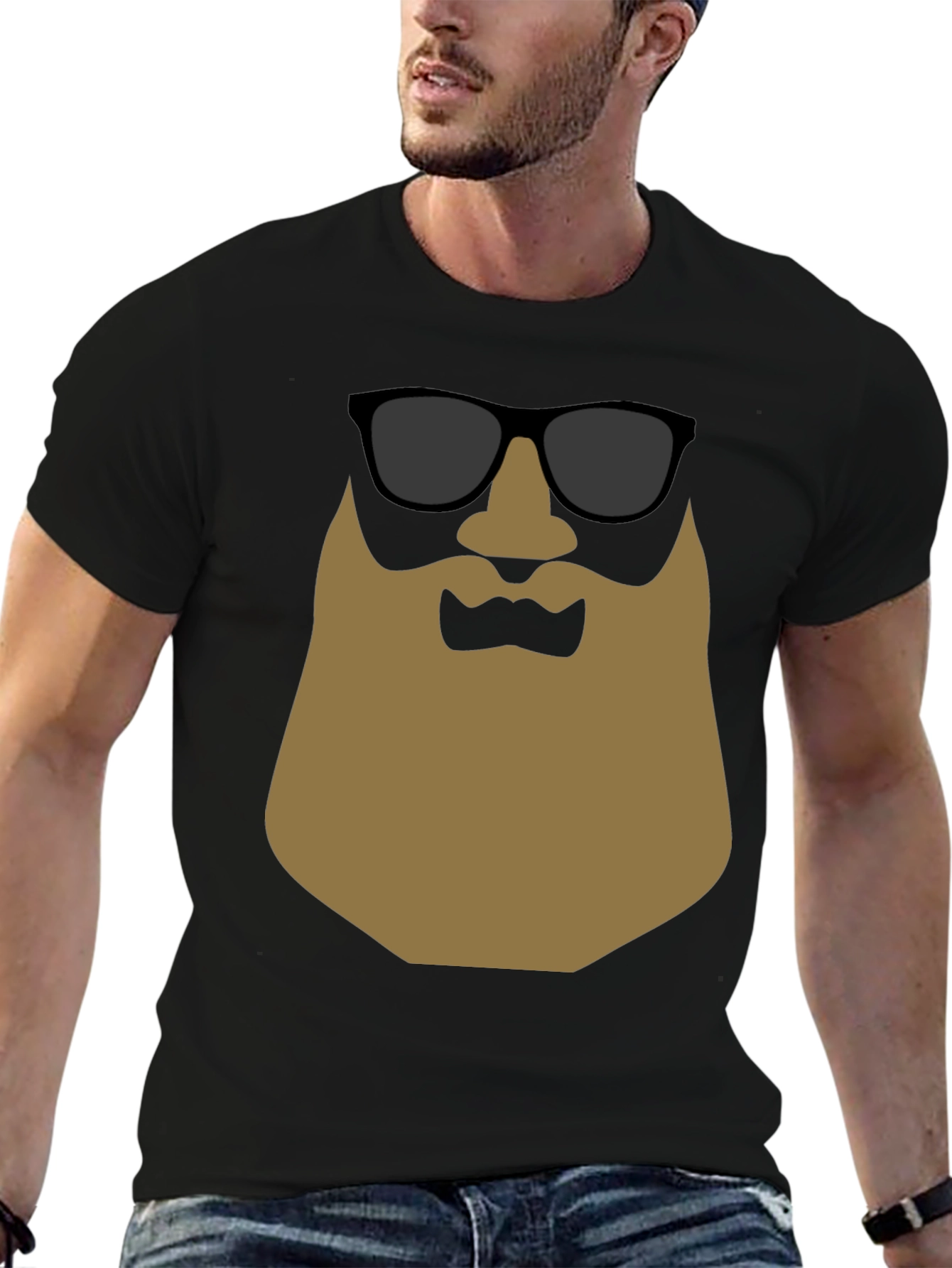 Cool Beard T-Shirt - Graphic Tee for Men