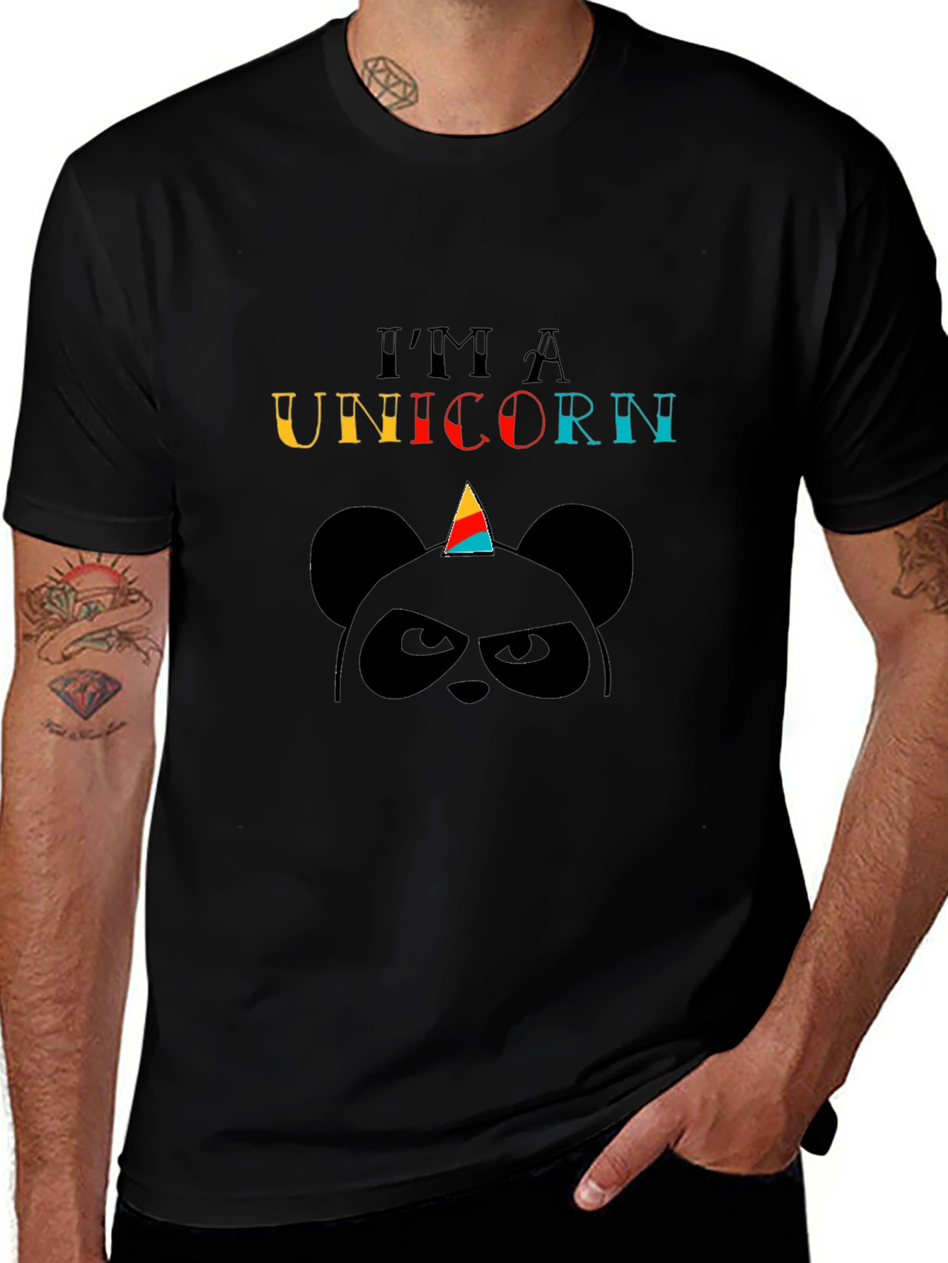 Im a Unicorn Panda Graphic Tee
