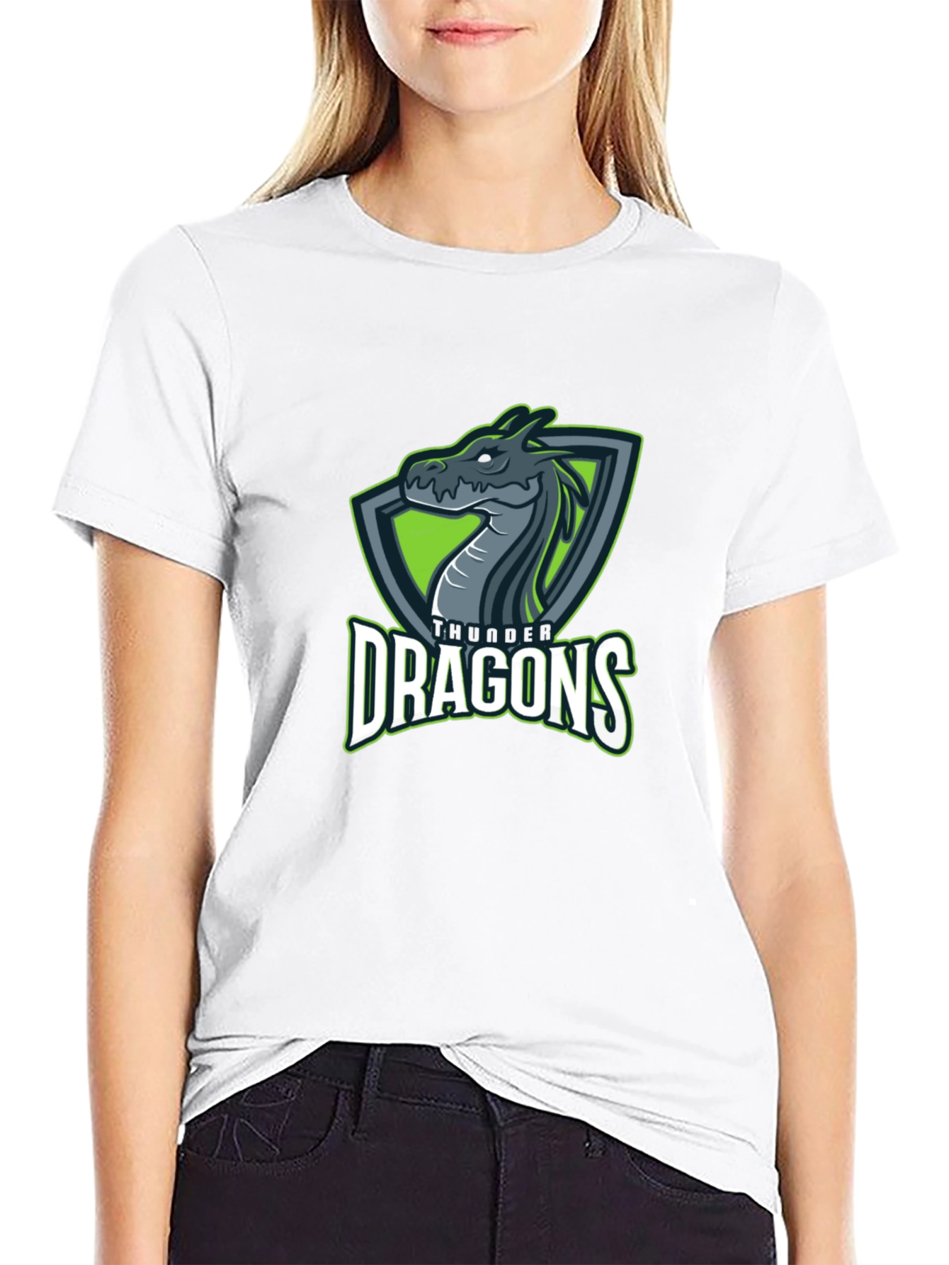 Mens Black Dragon Graphic T-Shirt