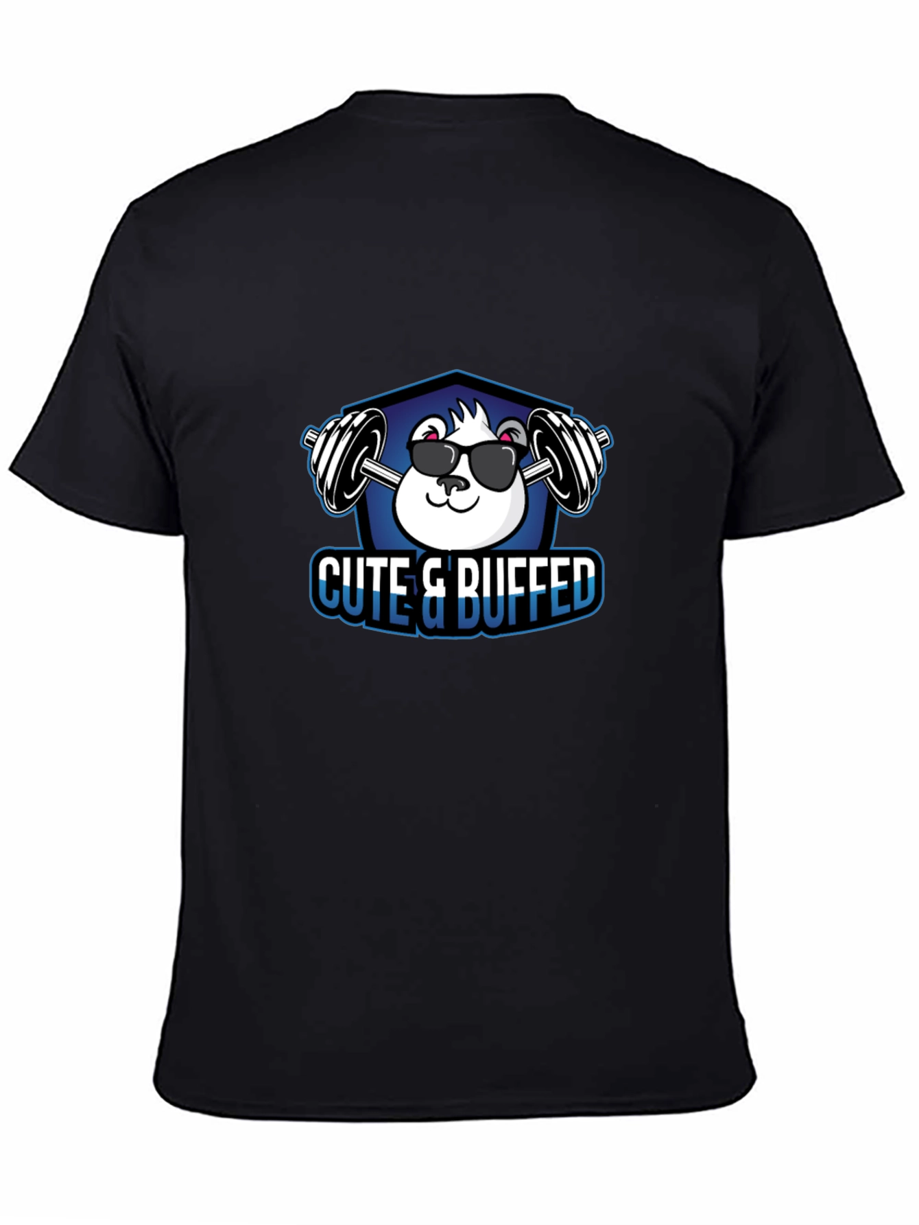 Cute & Buffed Black T-Shirt