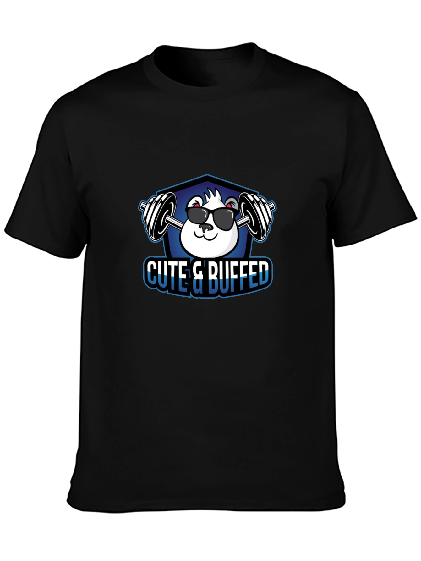Cute & Buffed Black T-Shirt