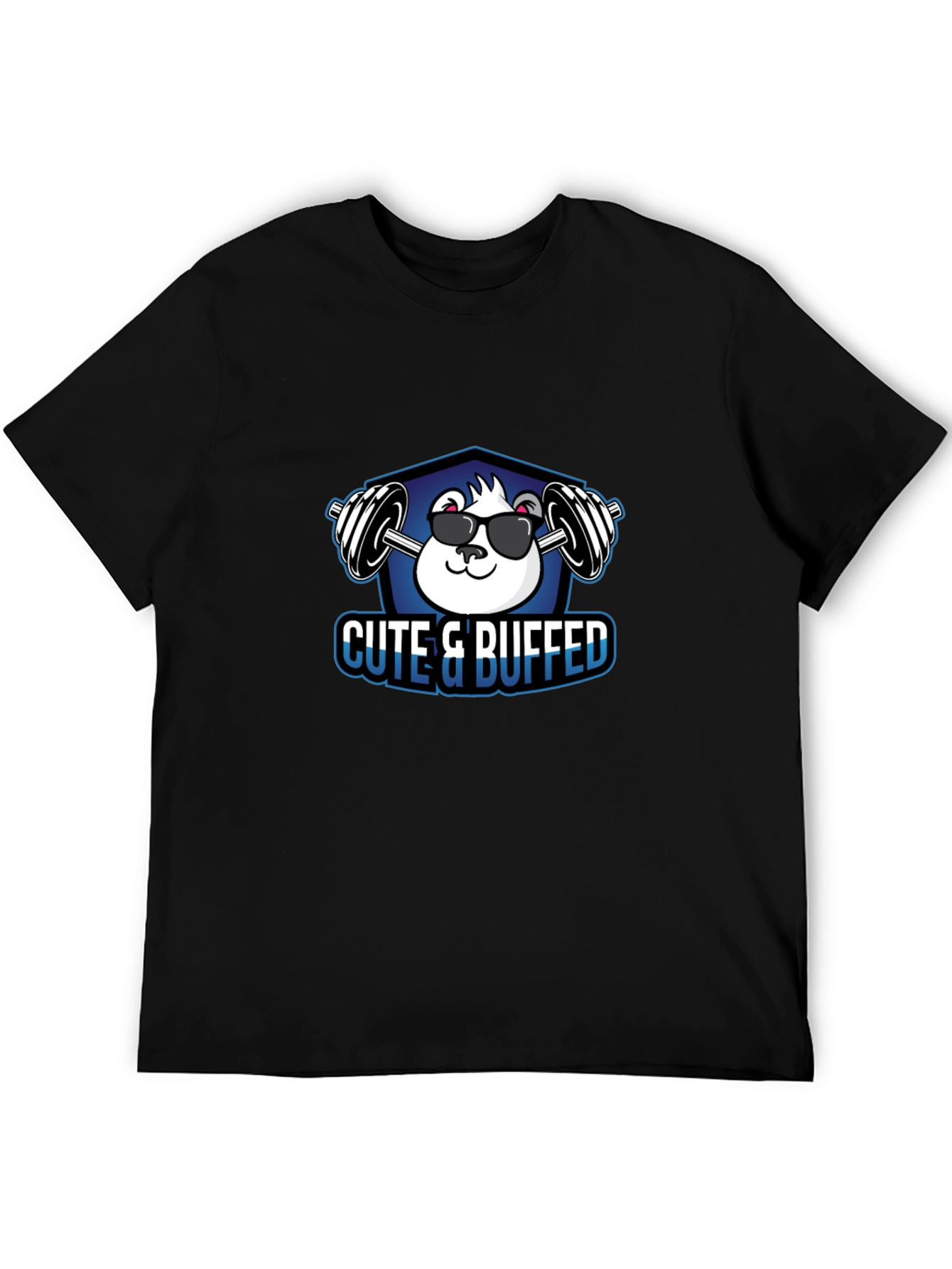 Cute & Buffed Black T-Shirt
