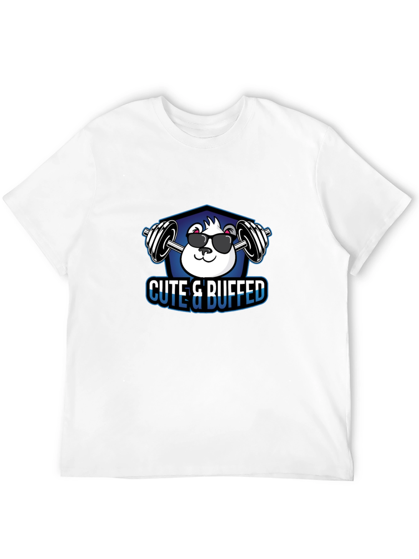 Cute & Buffed Black T-Shirt