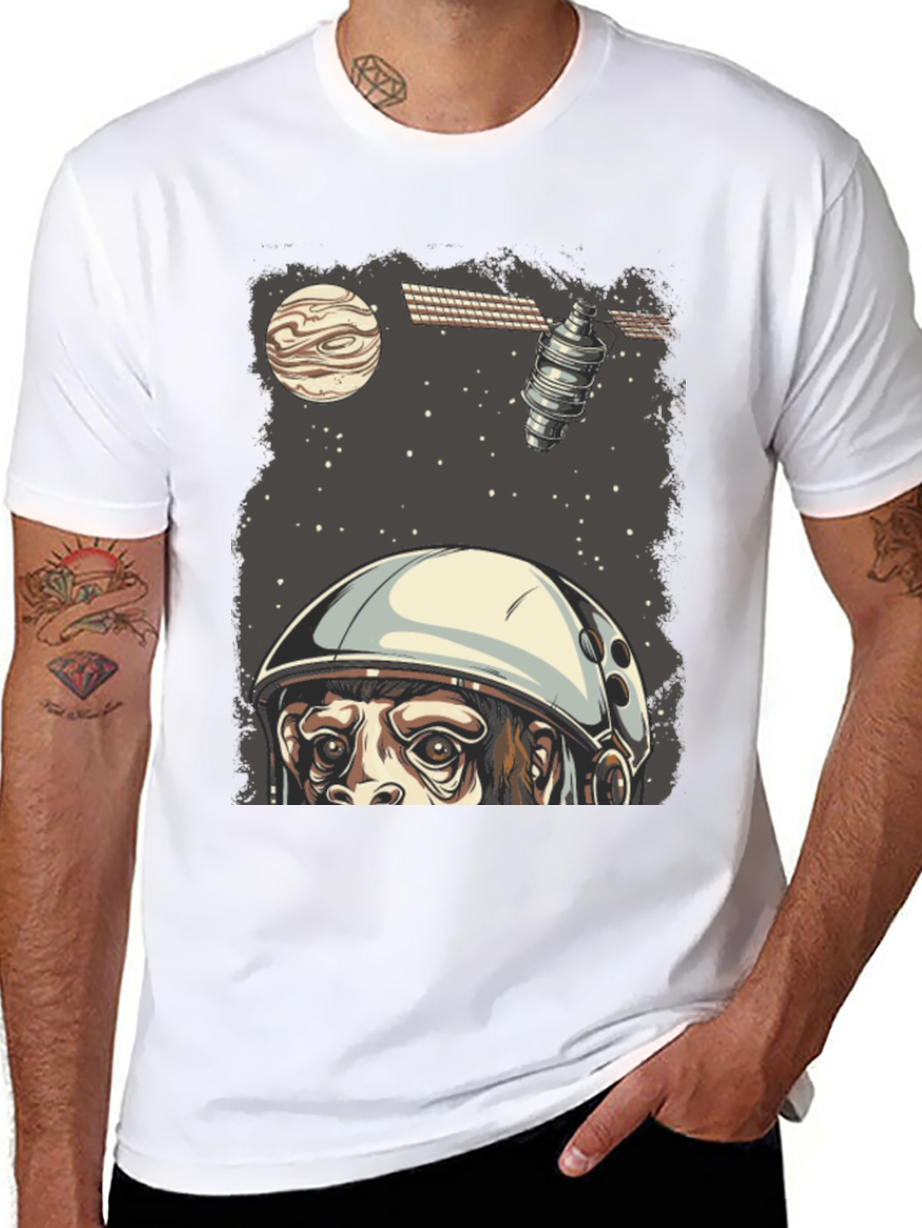 Astro Monkey T-Shirt - Space Adventure