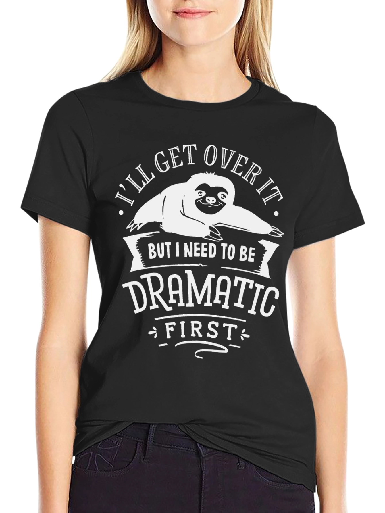 Dramatic Sloth Graphic T-Shirt