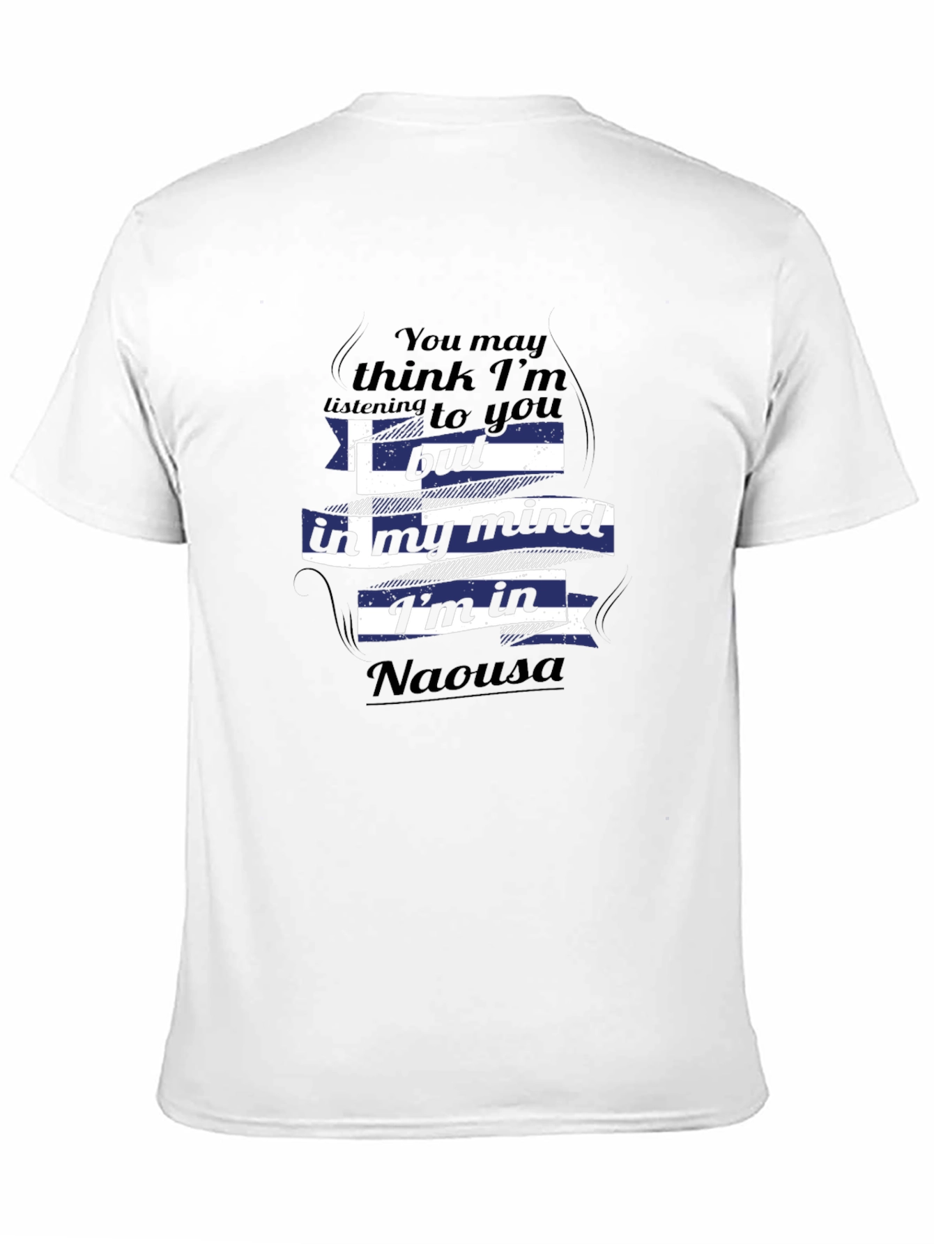 Naousa Greece Flag T-Shirt