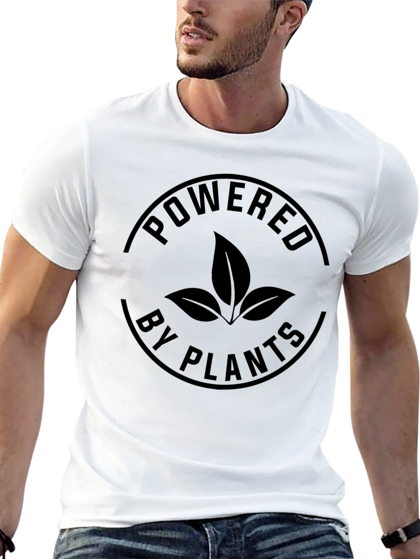 Powered By Plants T-Shirt - Vegan Lifestyle Tee