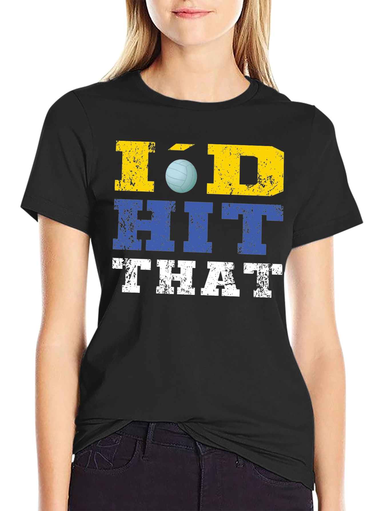 Id Hit That Volleyball Graphic Tee