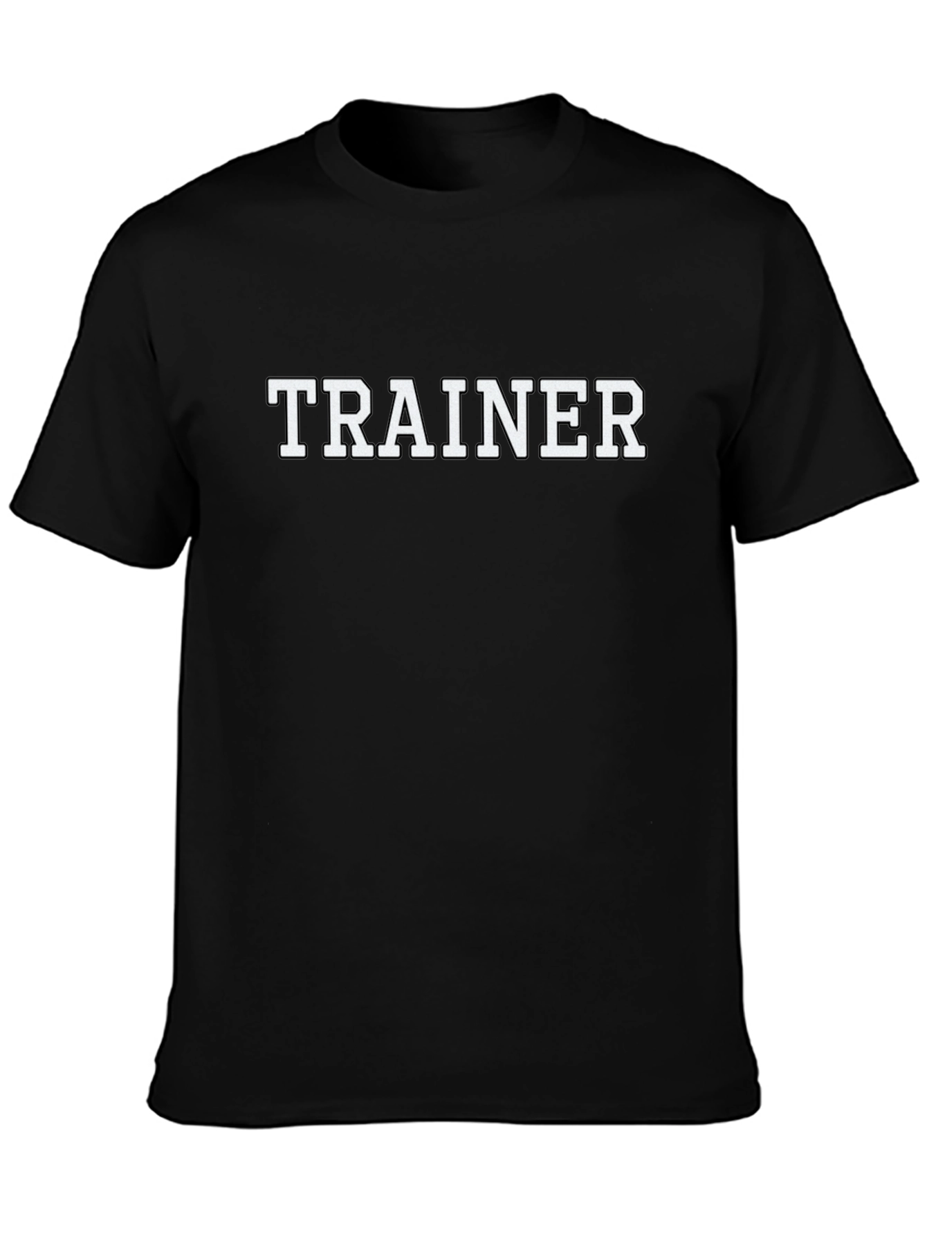 Trainer T-Shirt - Black Crew Neck