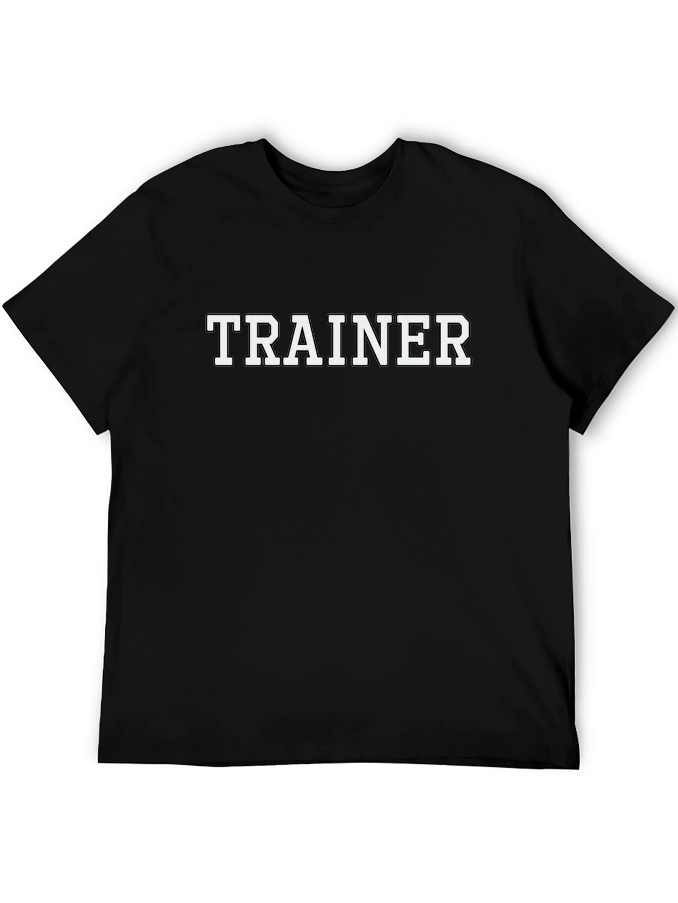 Trainer T-Shirt - Black Crew Neck