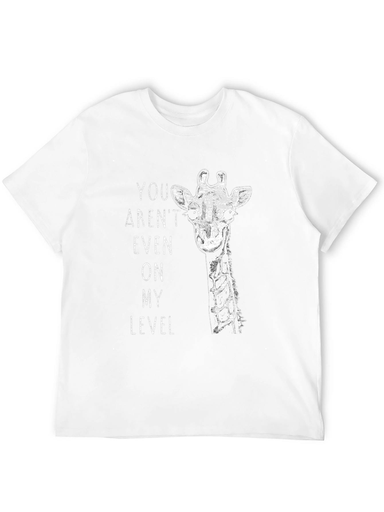Giraffe Level T-Shirt - Funny Animal Tee