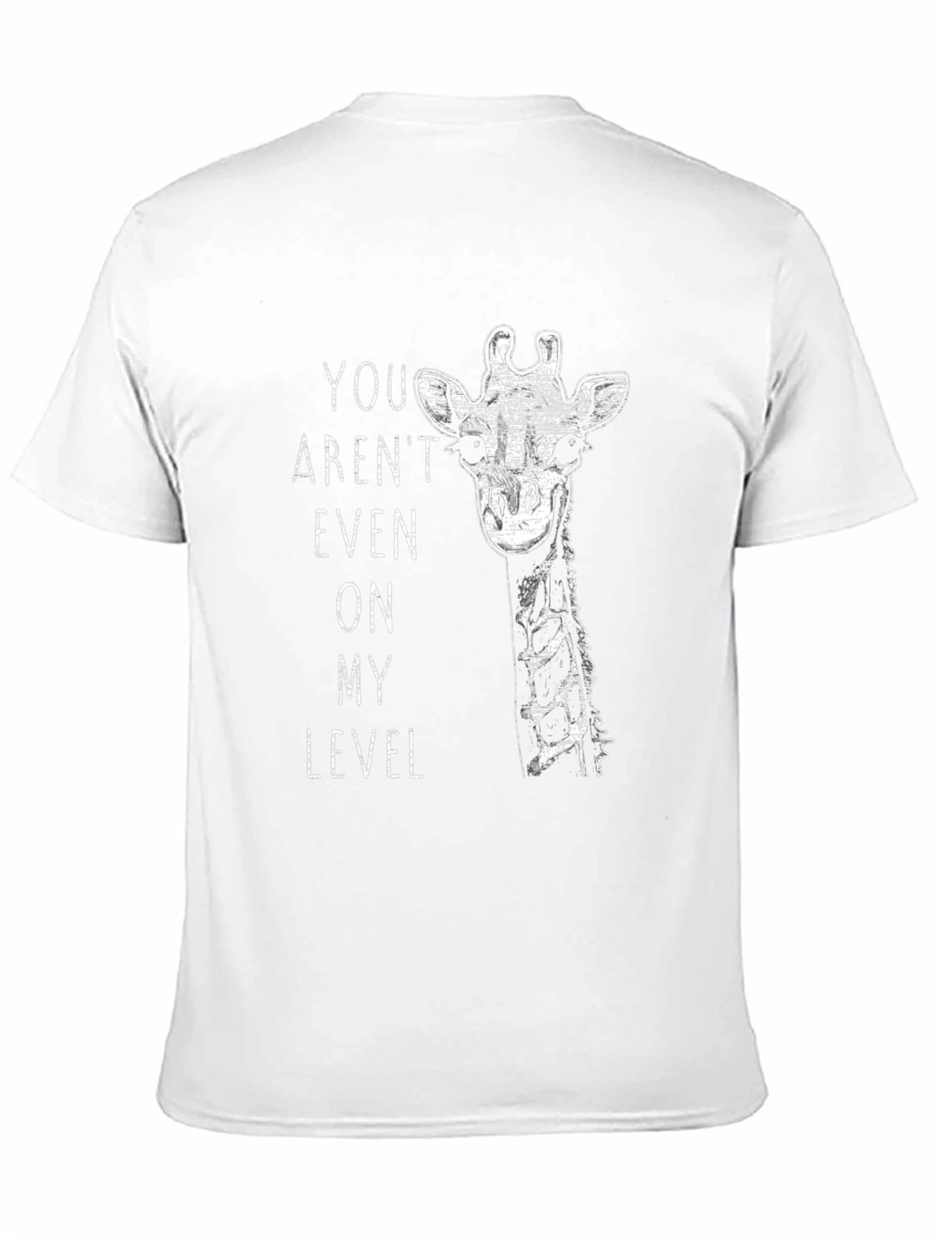 Giraffe Level T-Shirt - Funny Animal Tee