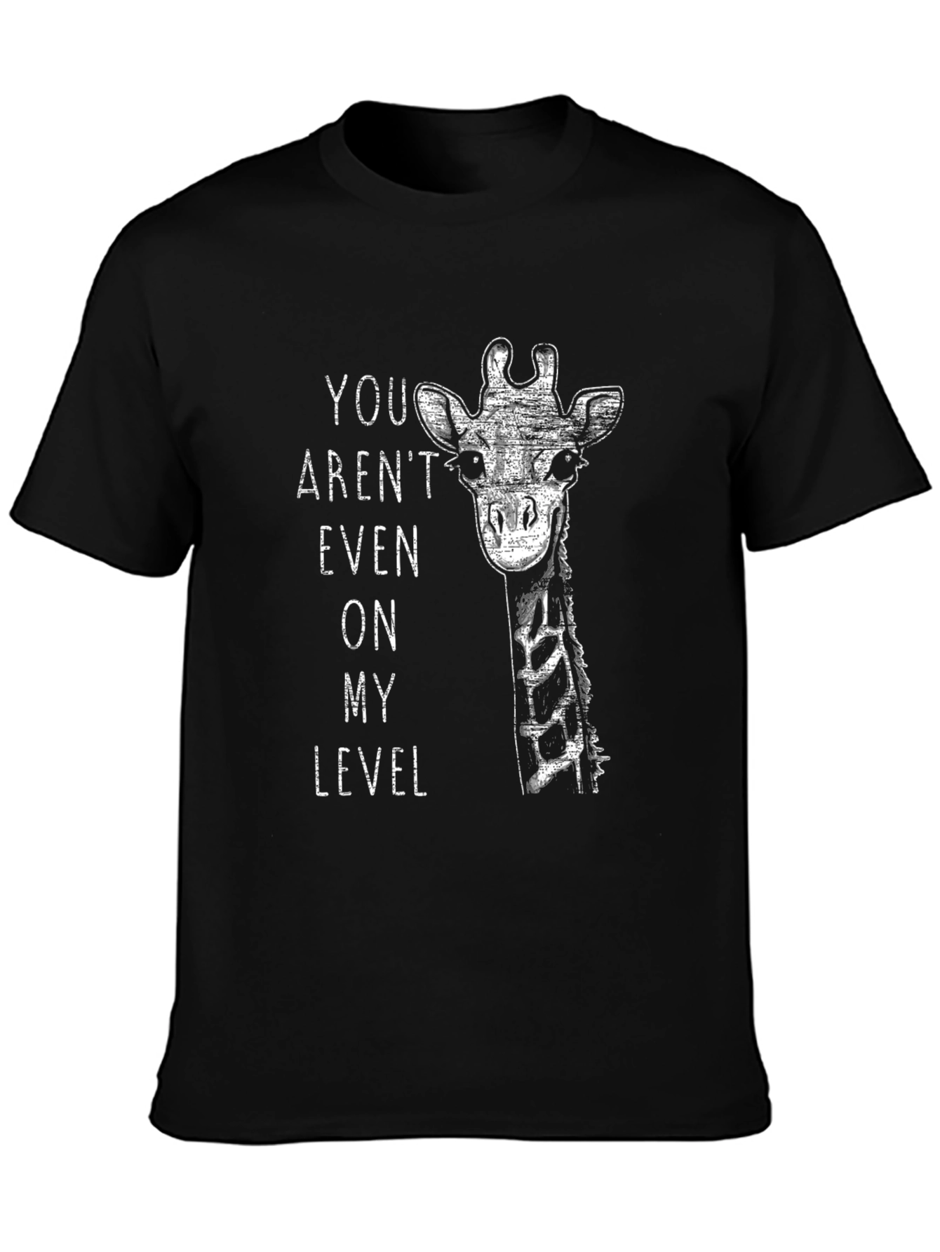 Giraffe Level T-Shirt - Funny Animal Tee