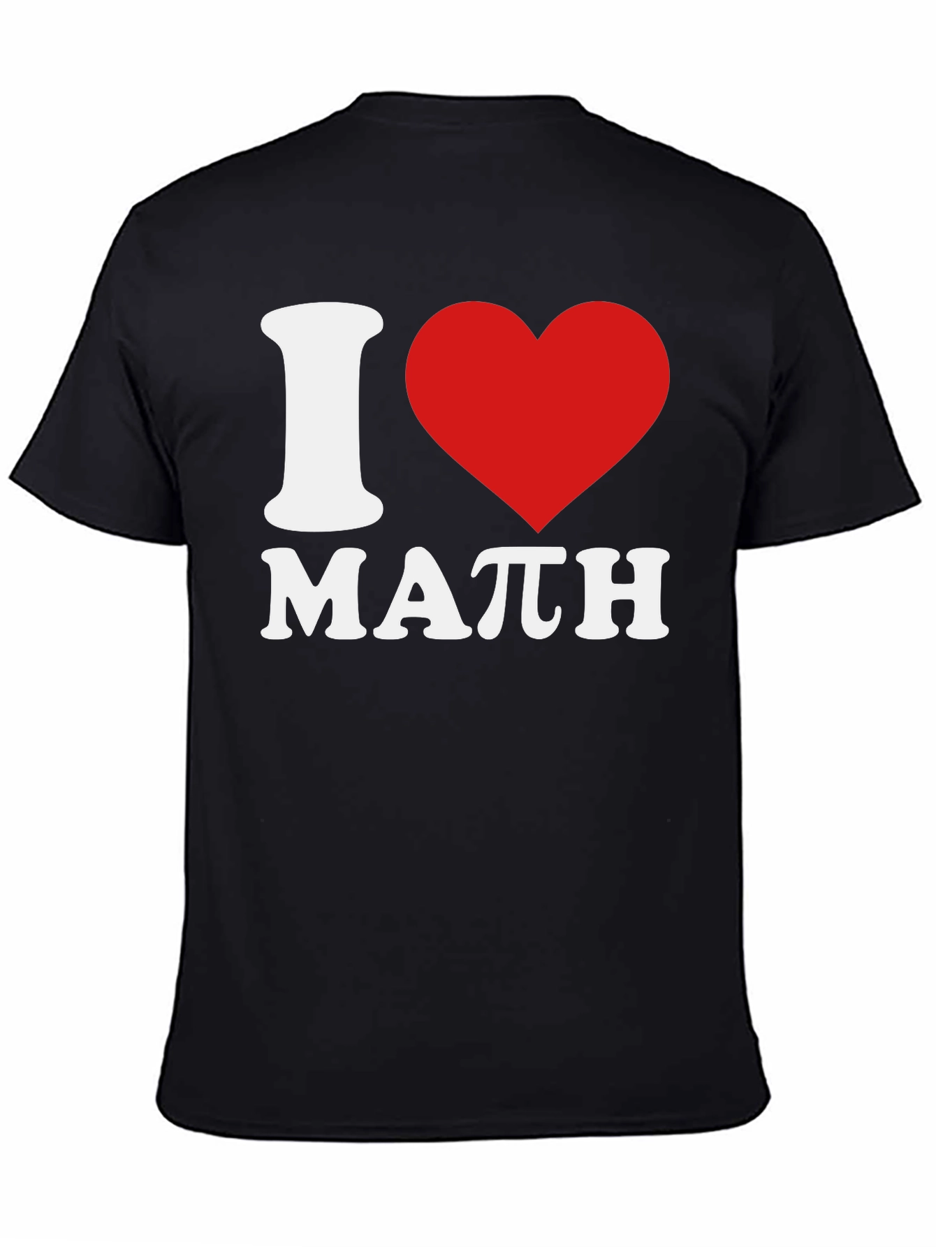 I Love Math Black T-Shirt