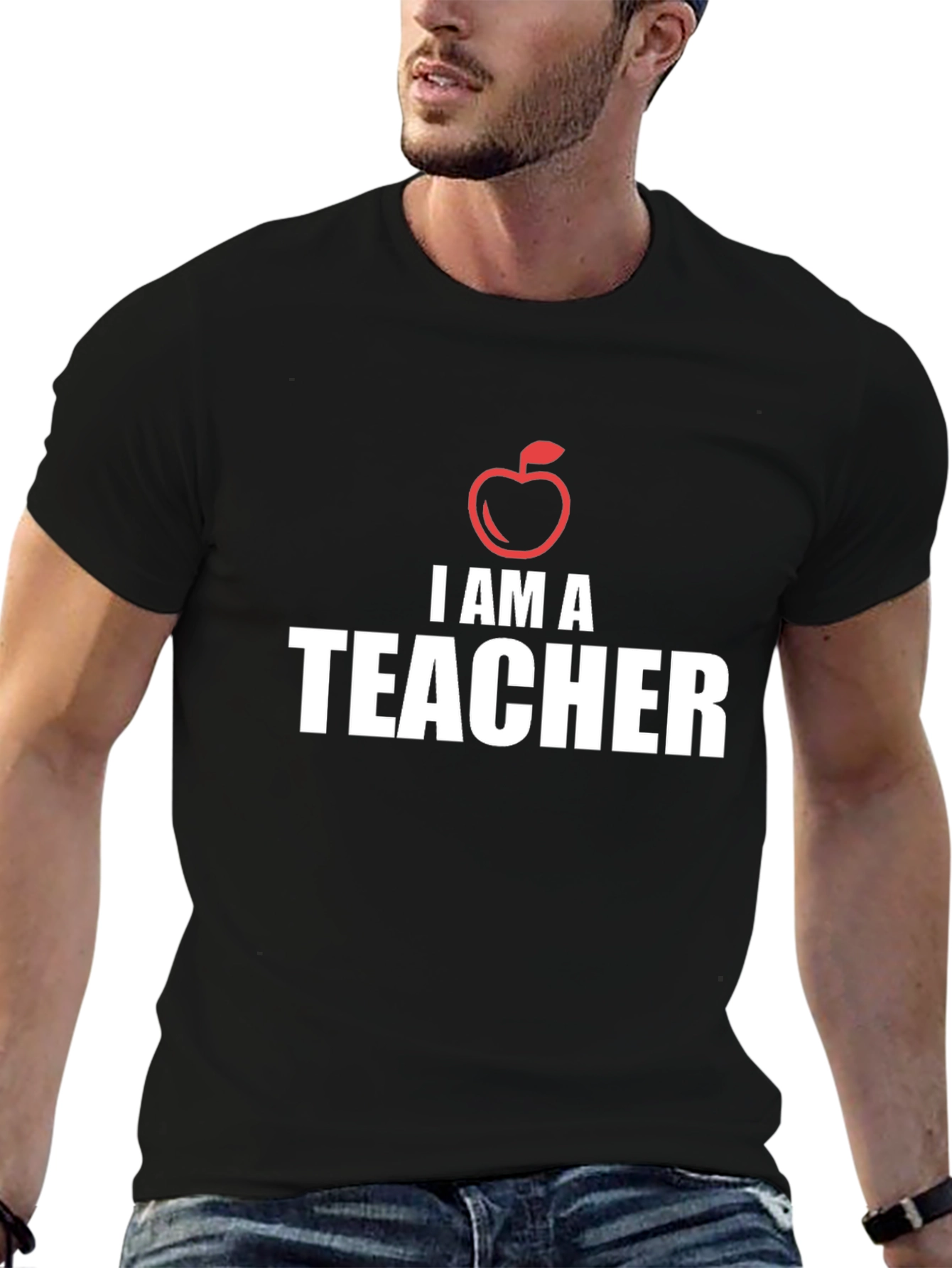 I Am A Teacher Apple Graphic T-Shirt