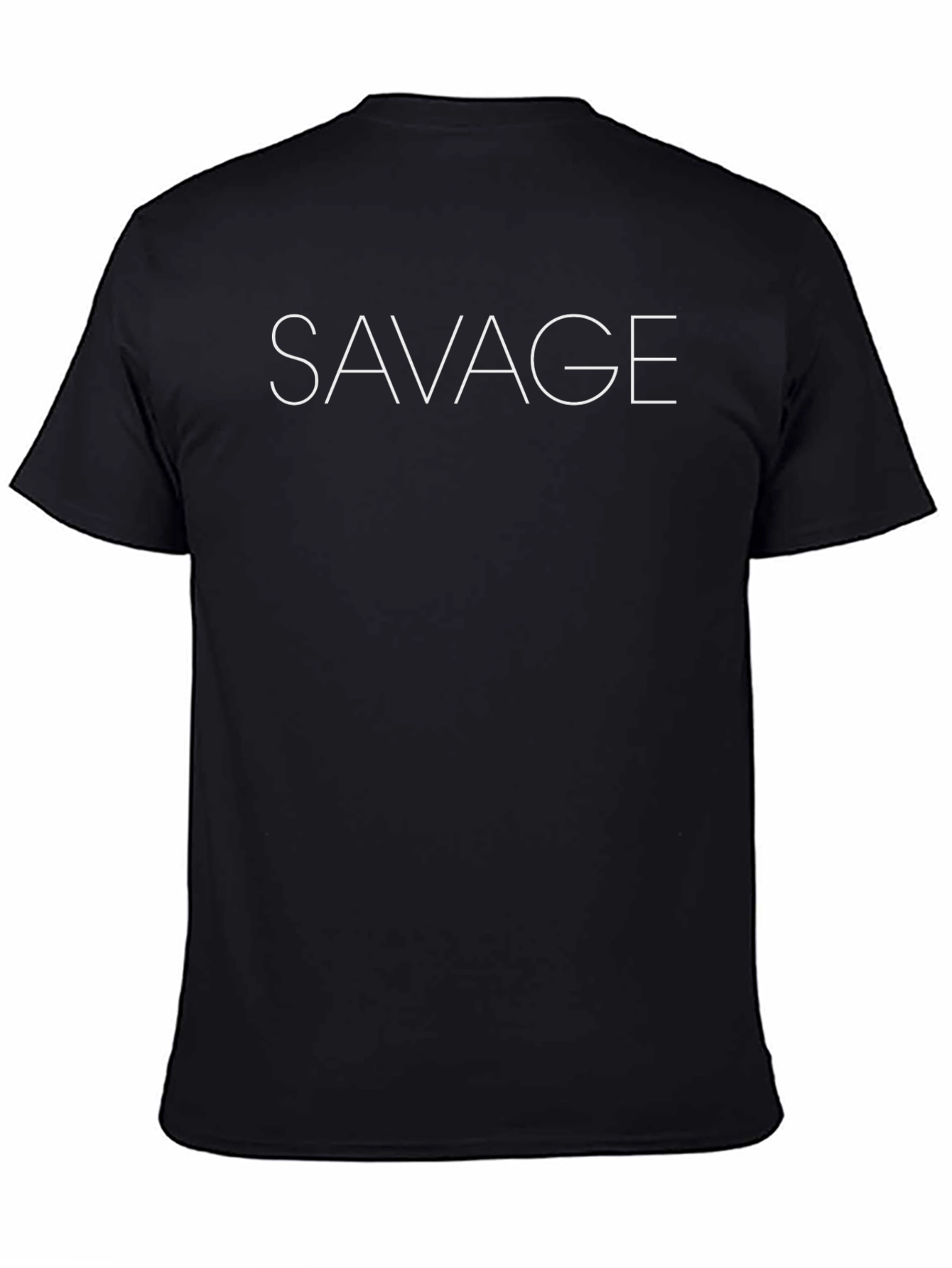 Mens Black SAVAGE Graphic Tee