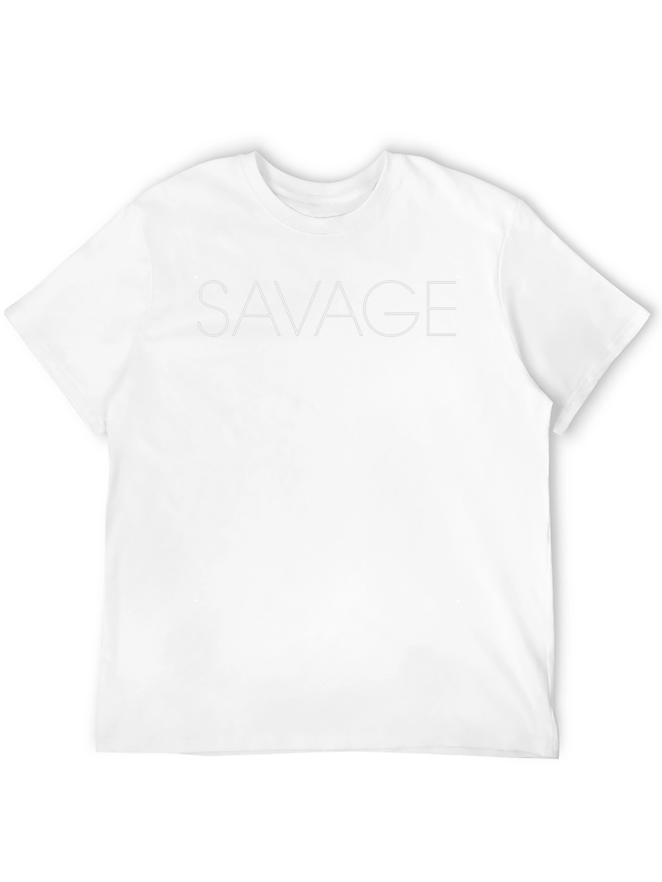 Mens Black SAVAGE Graphic Tee