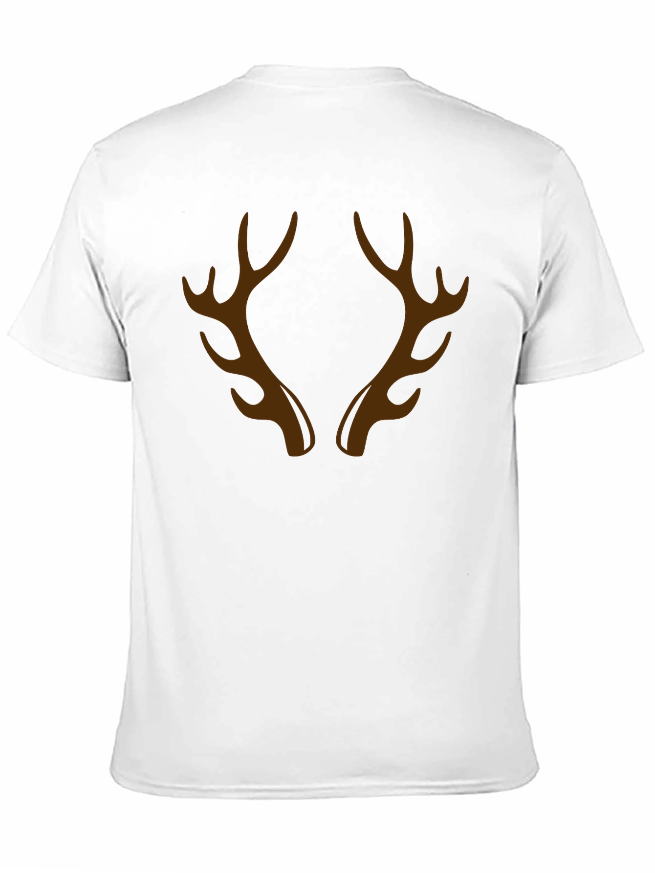 Antler Graphic Tee - Black Casual Crew Neck T-Shirt