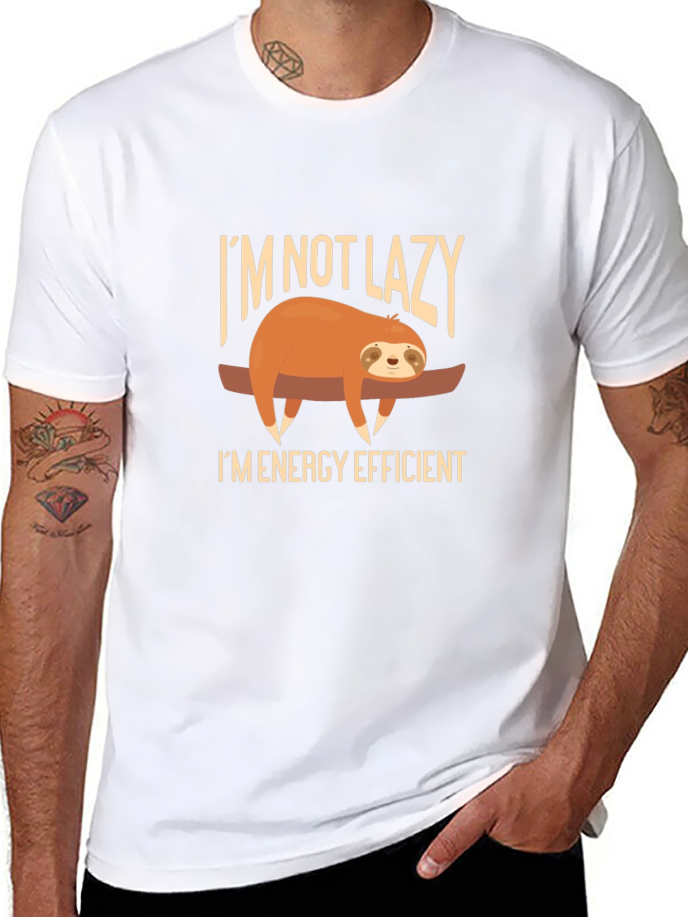 Im Not Lazy T-Shirt - Energy Efficient Sloth Tee