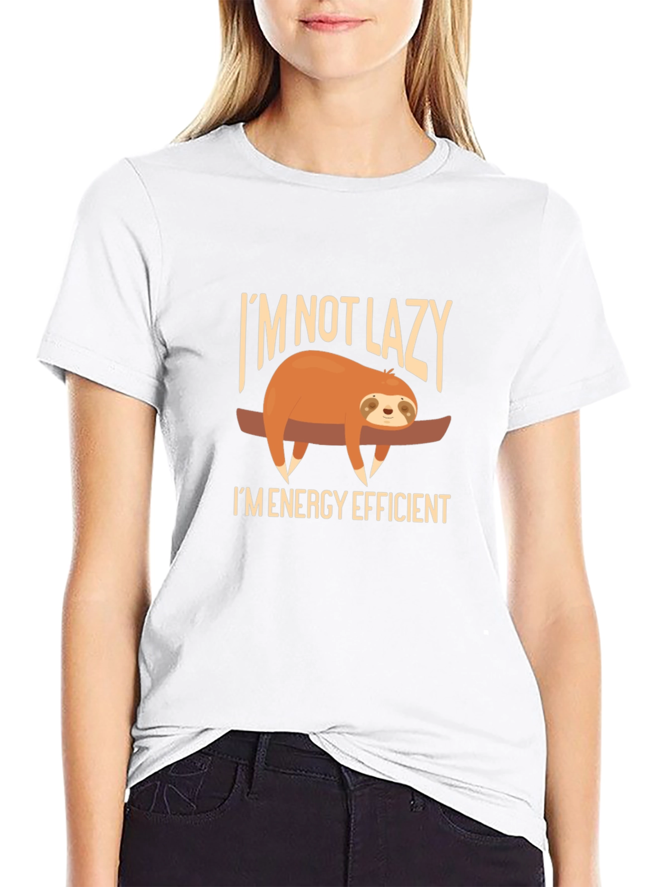Im Not Lazy T-Shirt - Energy Efficient Sloth Tee