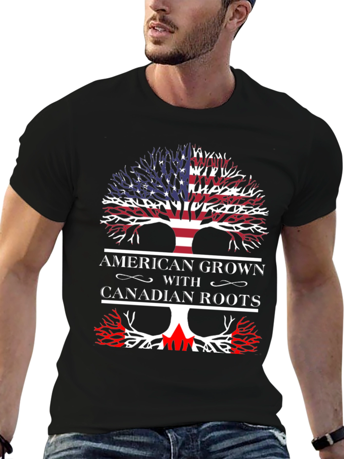 American Grown with Canadian Roots T-Shirt
