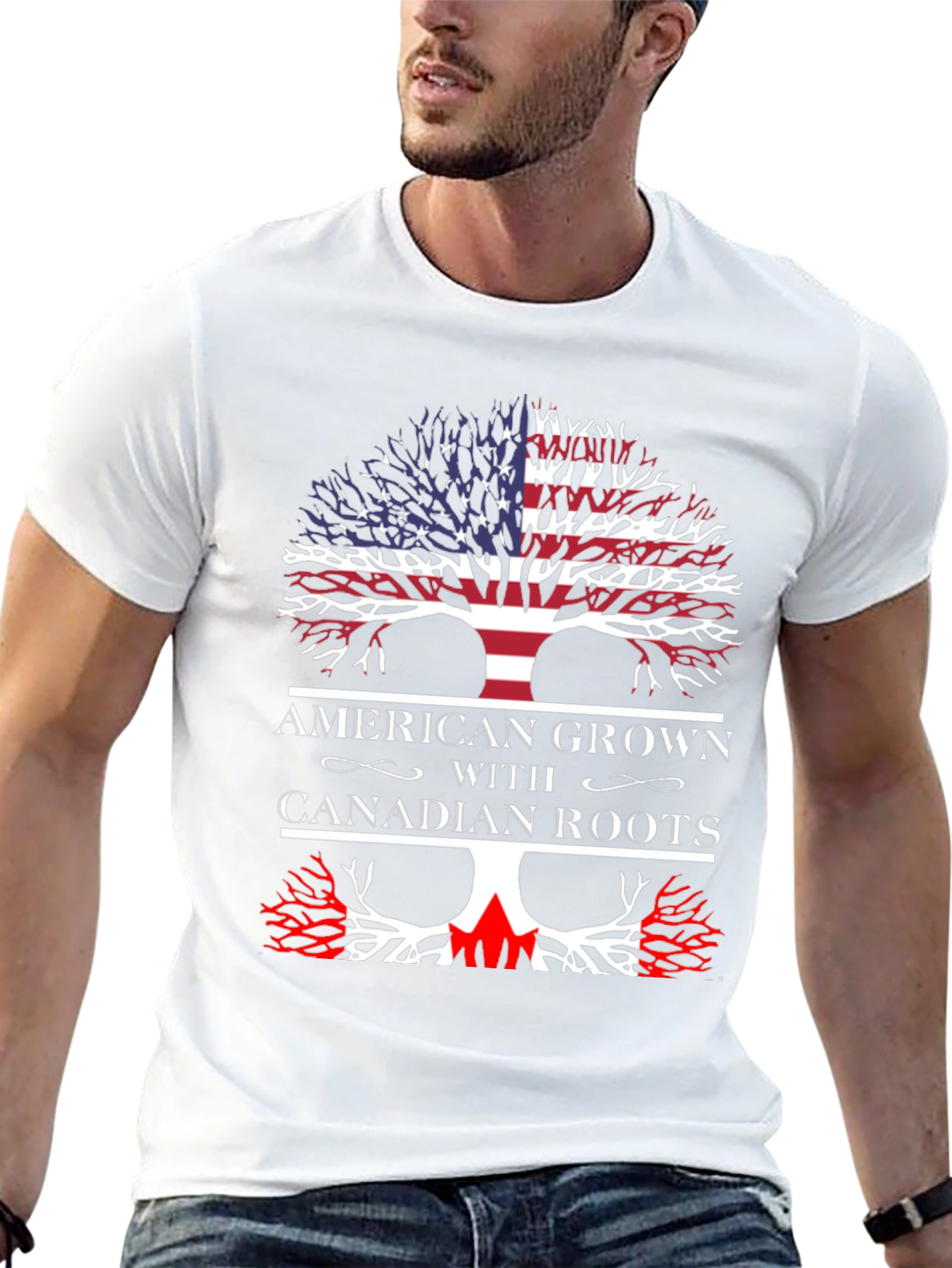 American Grown with Canadian Roots T-Shirt