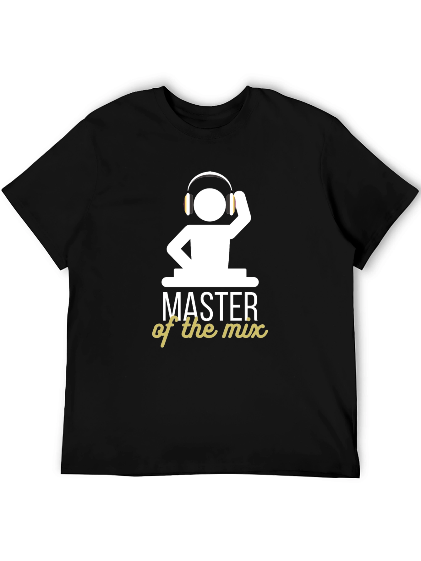 DJ Master of the Mix Black Graphic T-Shirt