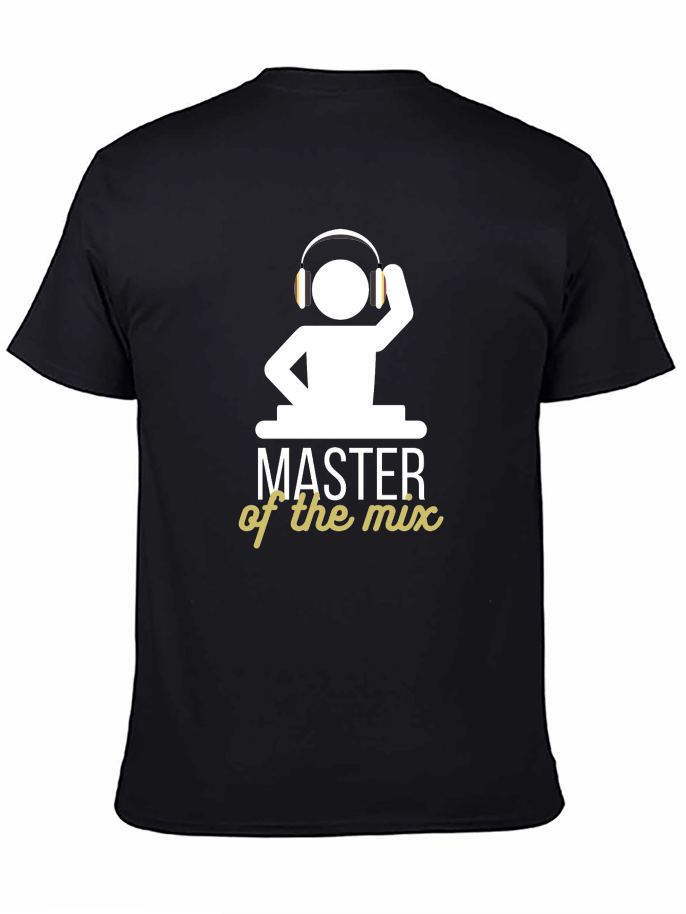 DJ Master of the Mix Black Graphic T-Shirt