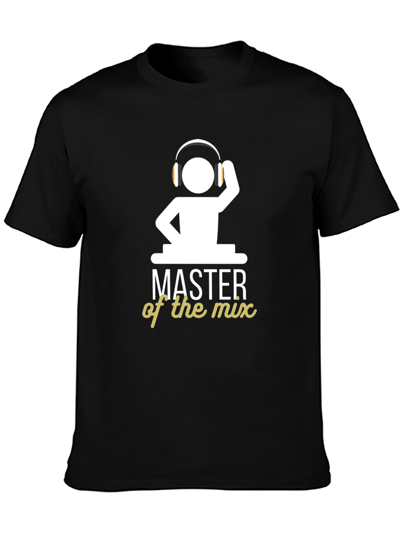 DJ Master of the Mix Black Graphic T-Shirt