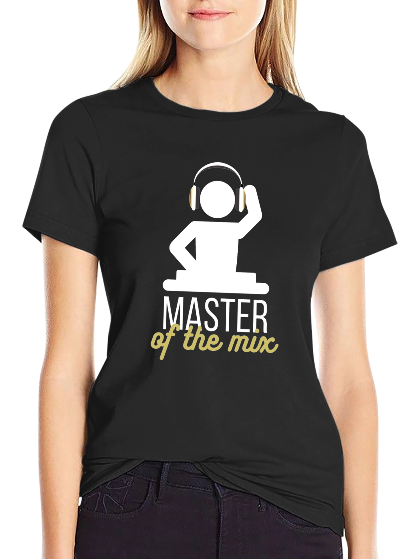 DJ Master of the Mix Black Graphic T-Shirt