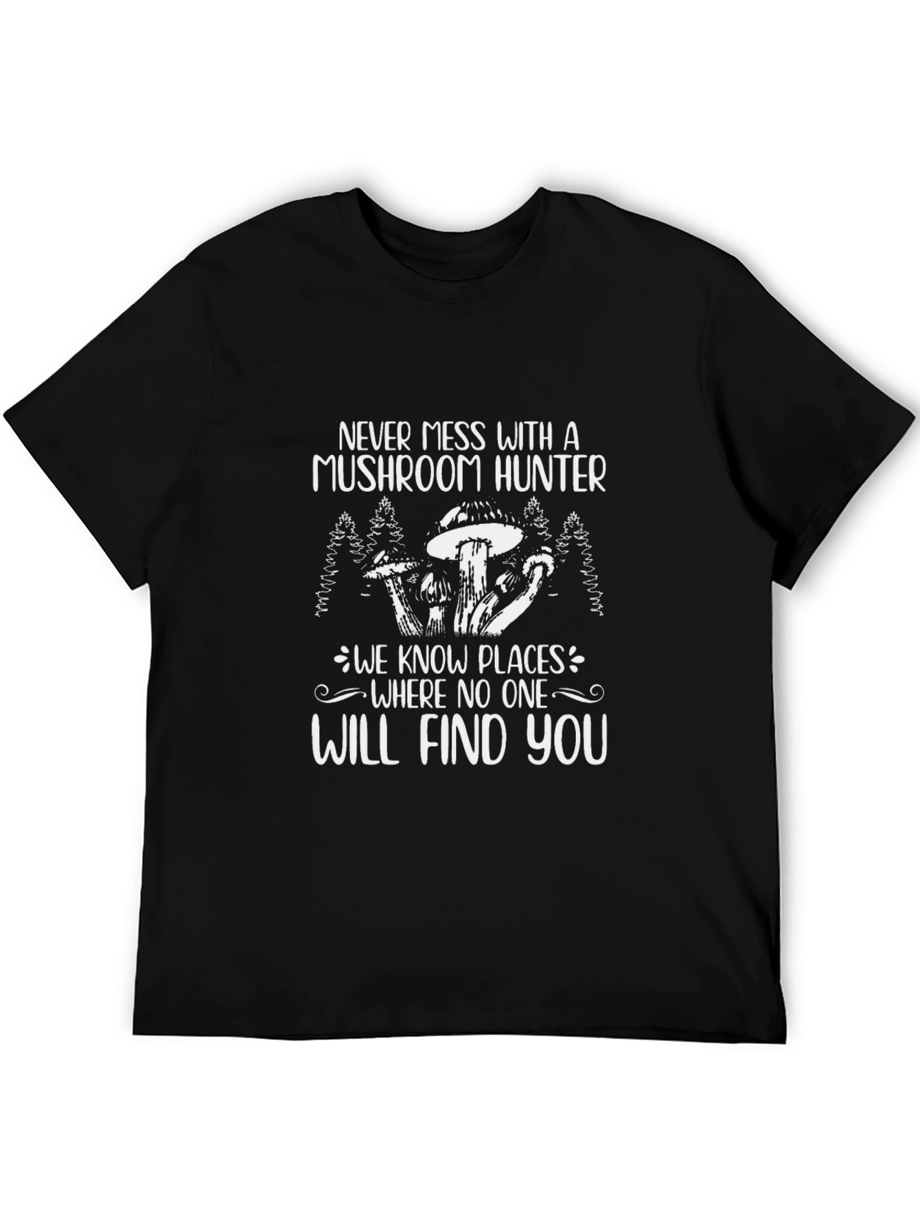 Mushroom Hunter Graphic Tee - Funny Gift