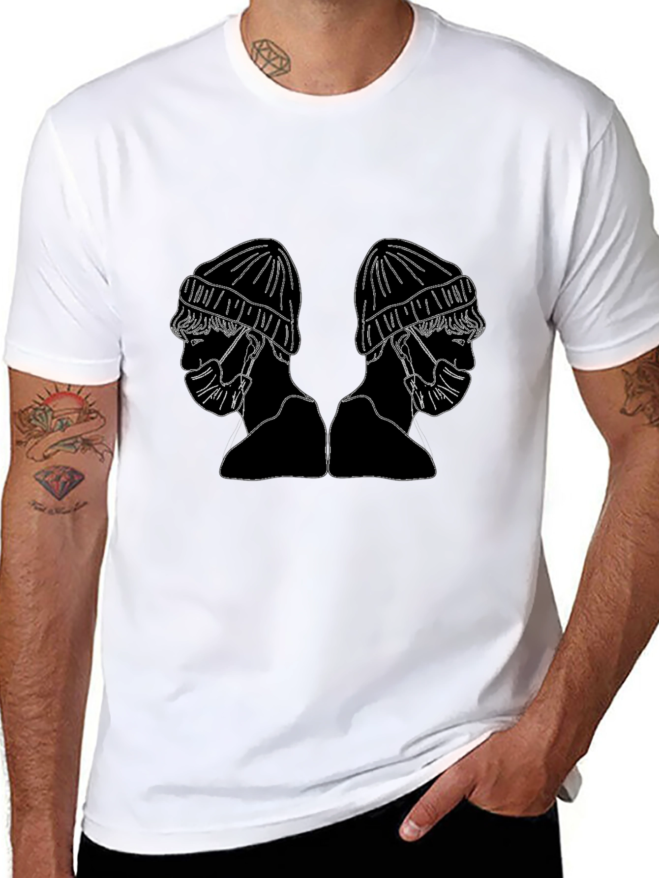 Masked People Graphic Tee