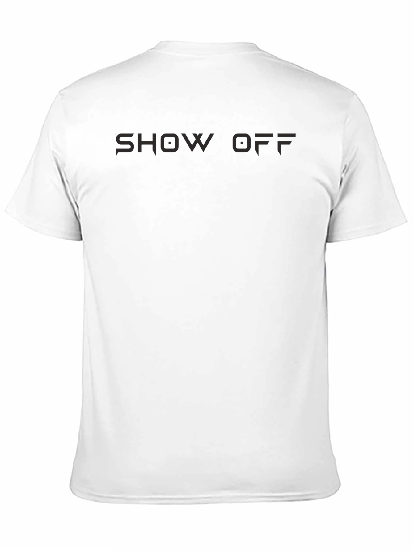 Show Off Black Graphic Tee - Modern Style
