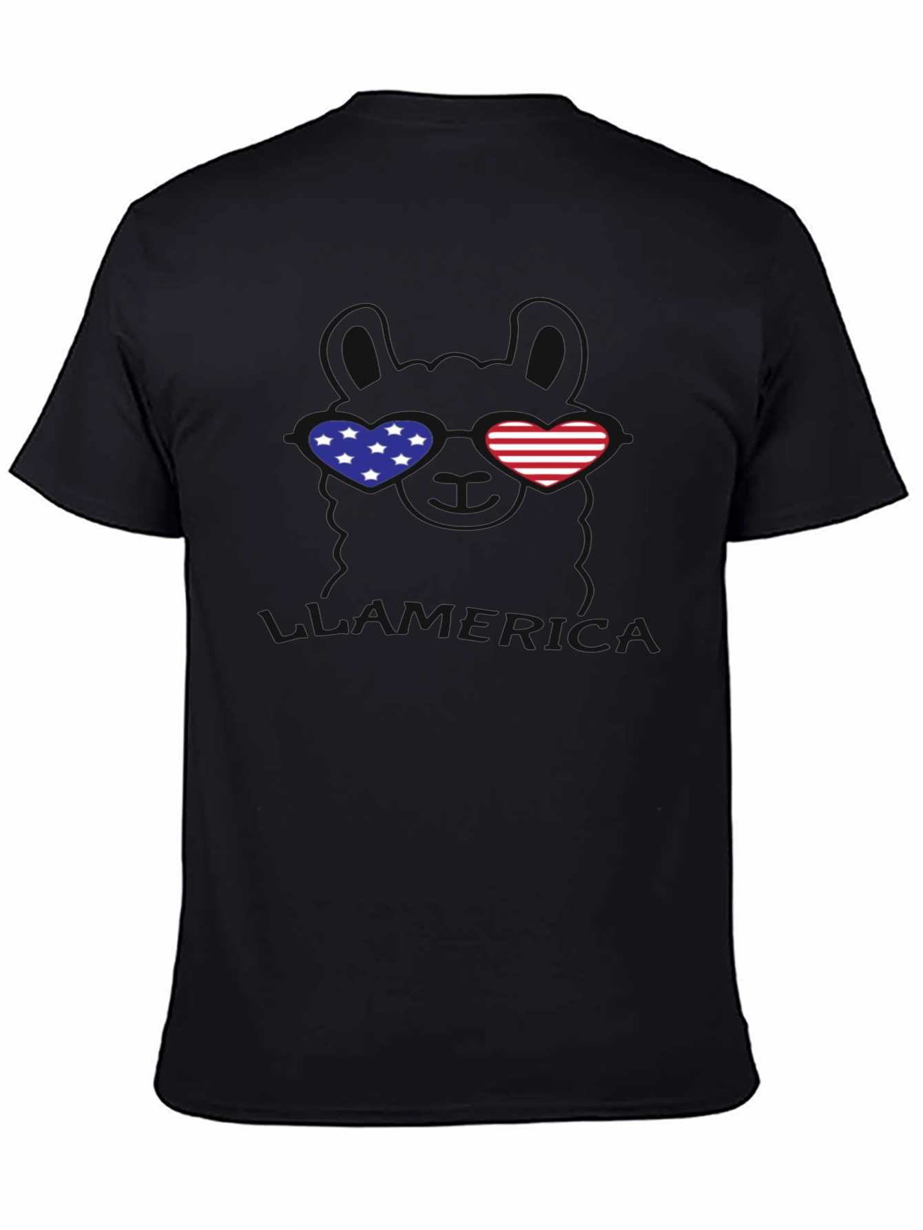 Patriotic Heart Sunglasses Graphic T-Shirt