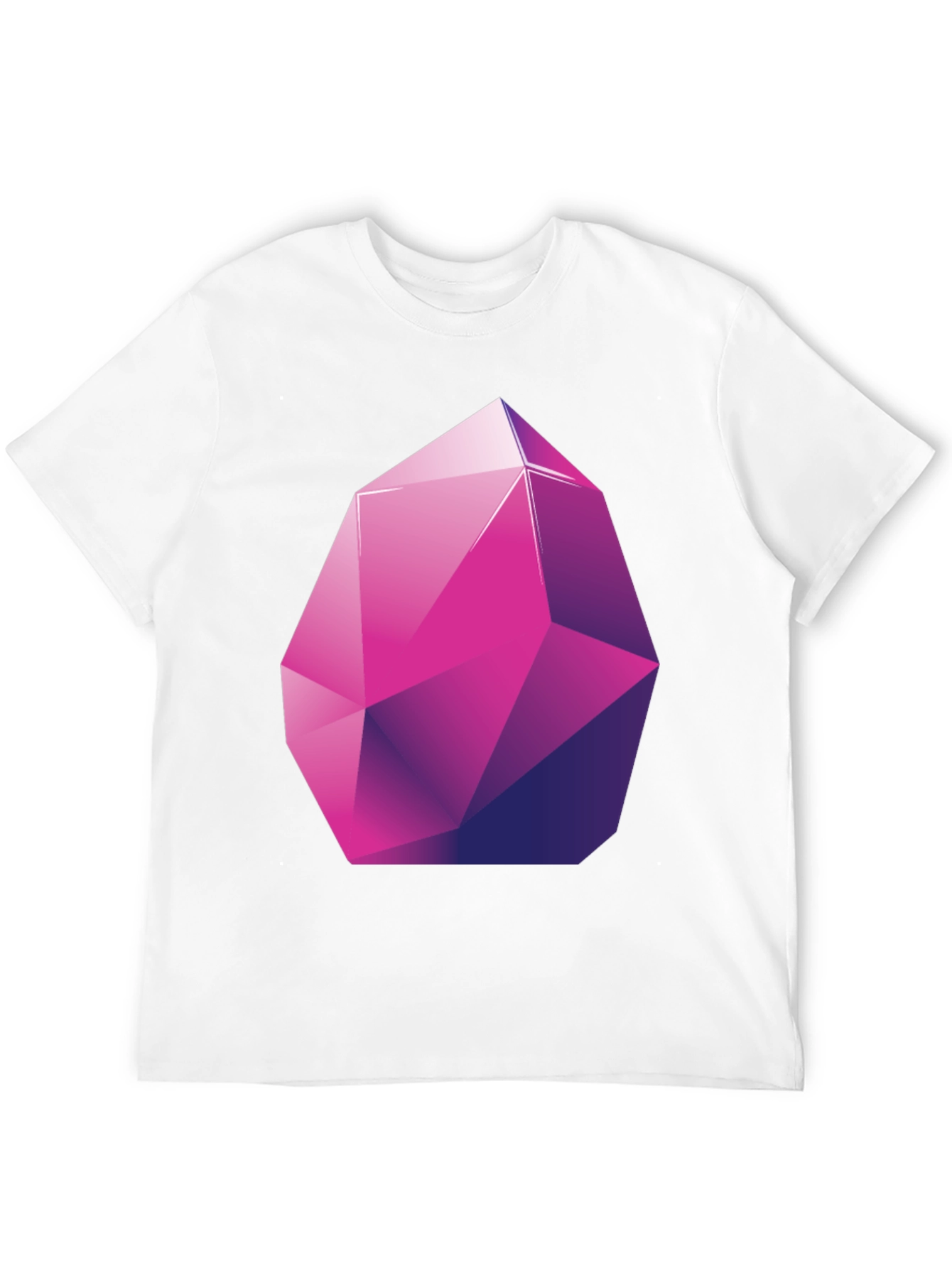 Geometric Crystal Graphic Tee - Stylish Modern Design
