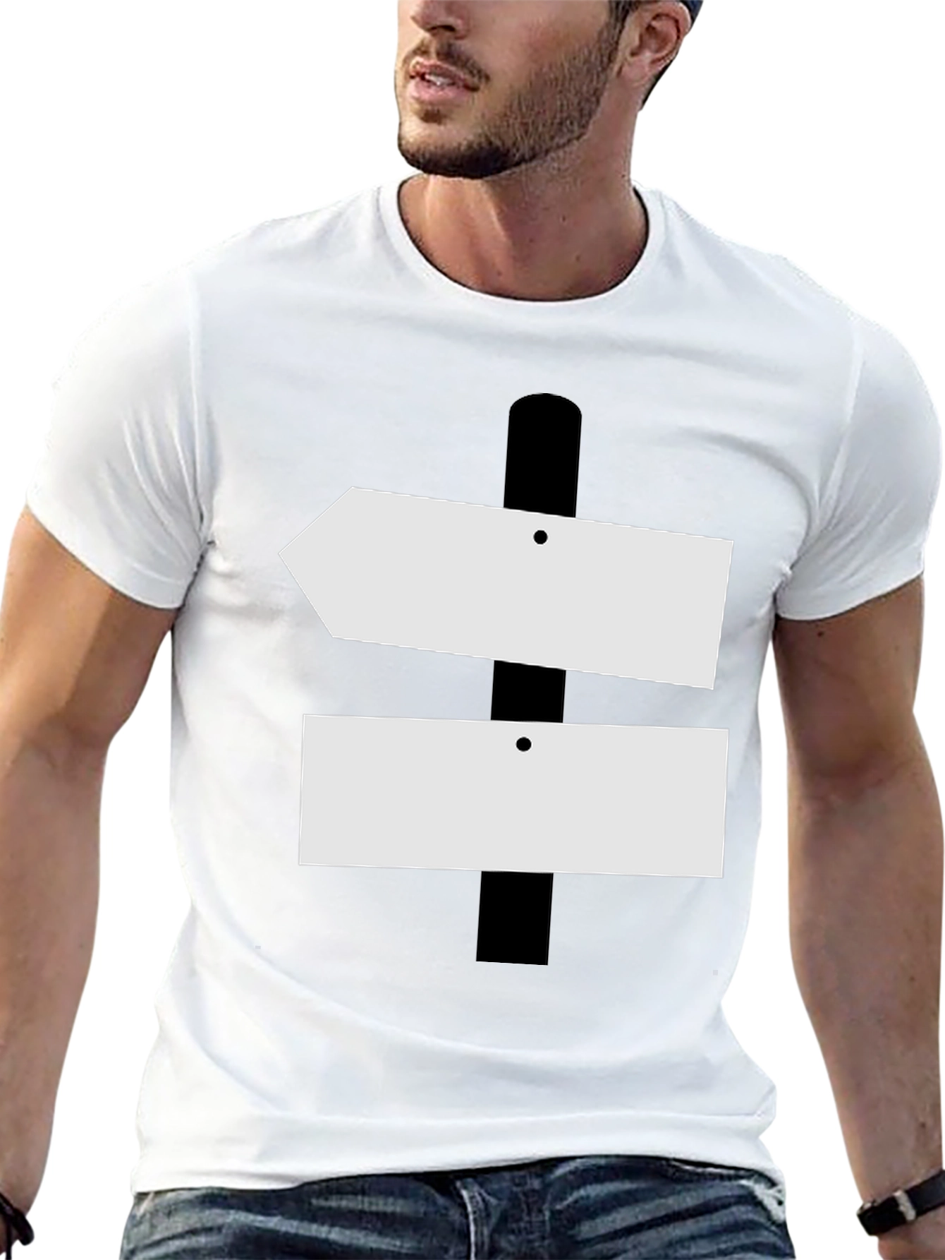 Directional Sign T-Shirt - Novelty Graphic Tee