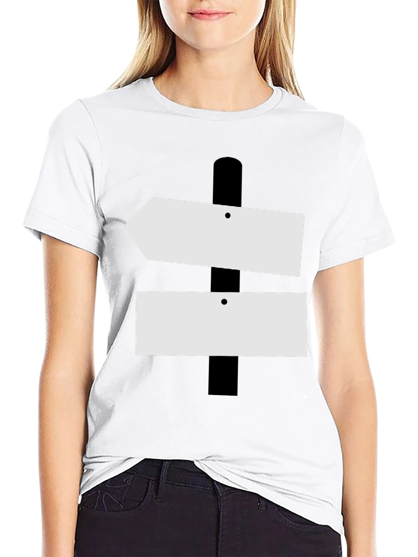 Directional Sign T-Shirt - Novelty Graphic Tee