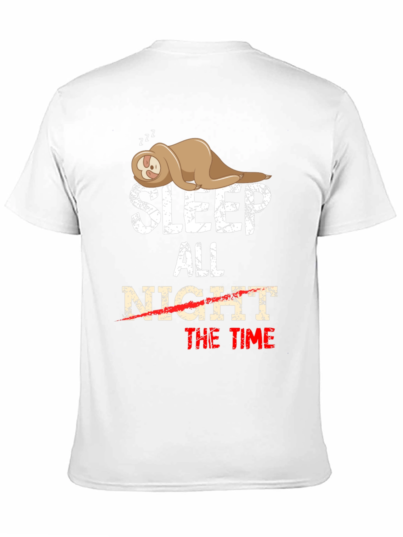 Sleep All The Time Sloth Graphic Tee