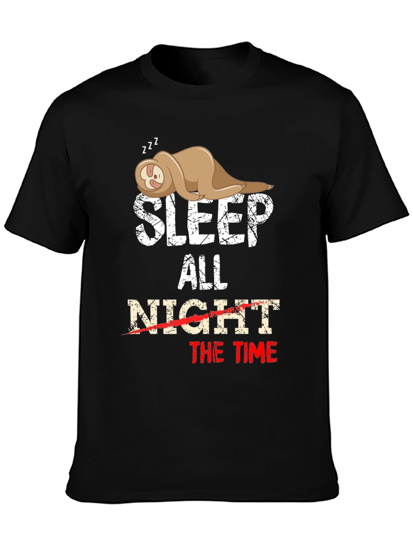 Sleep All The Time Sloth Graphic Tee