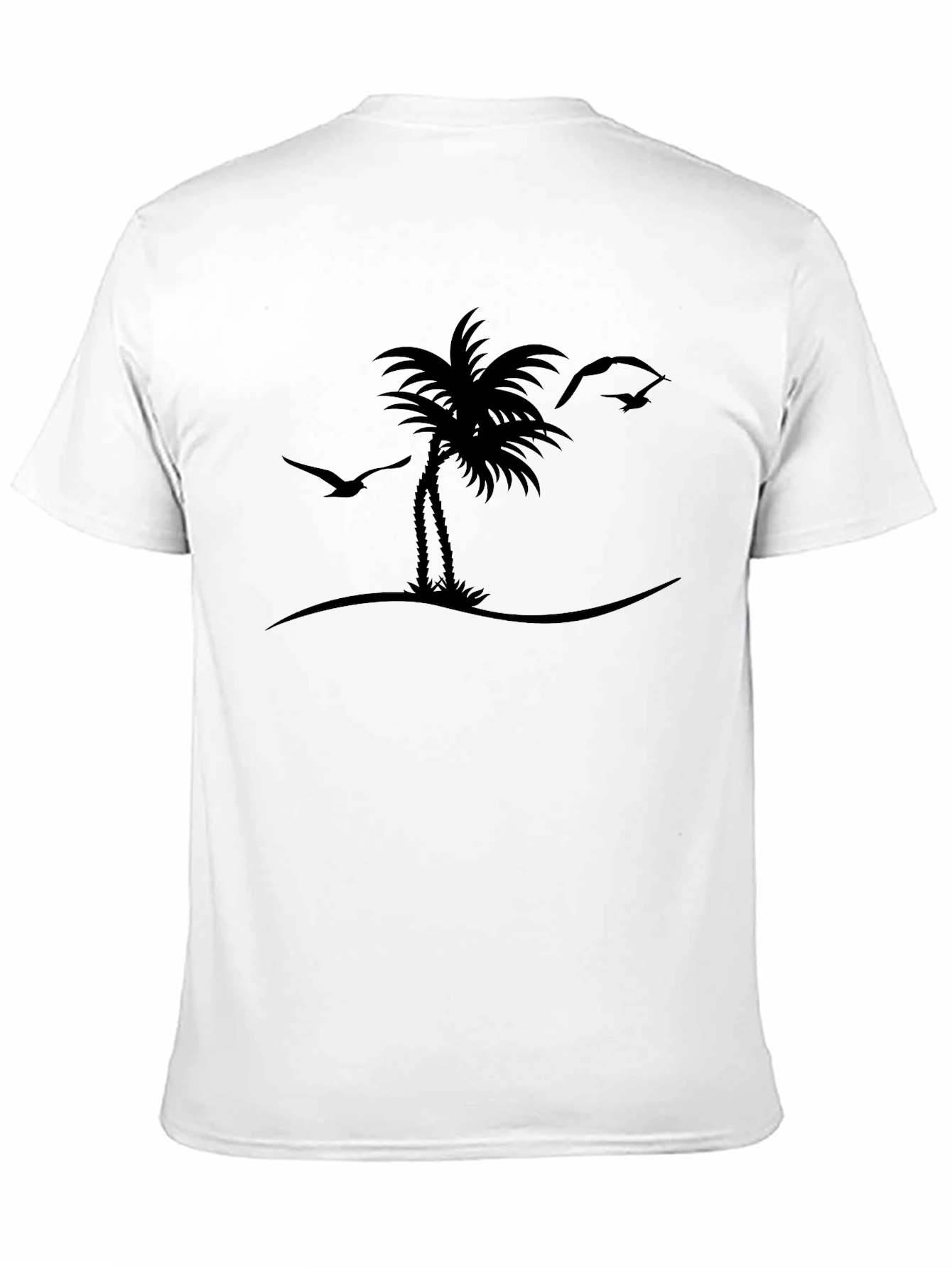 Island Life Tee - Black Palm Tree Graphic T-Shirt