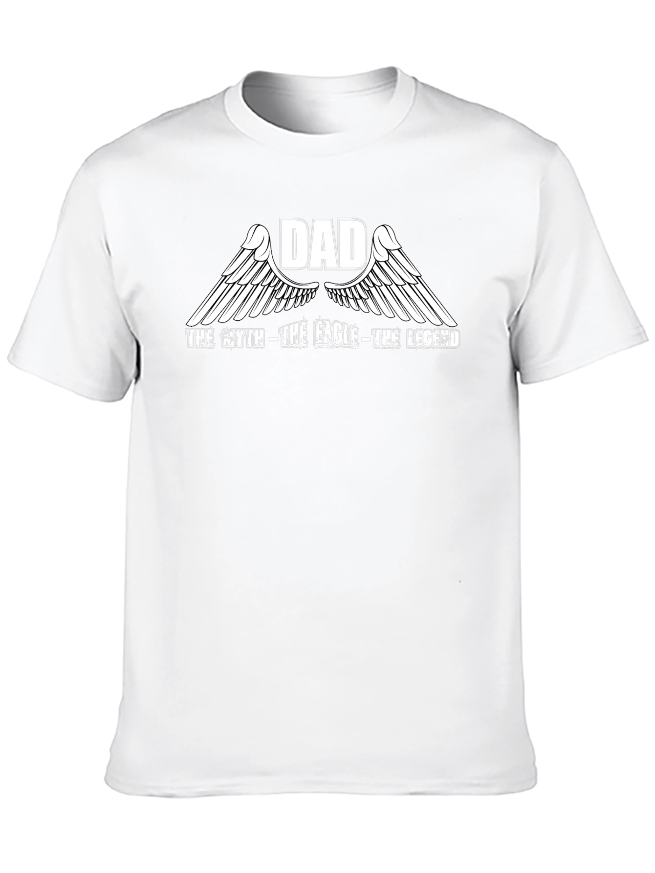Dad The Legend Graphic Tee - Black