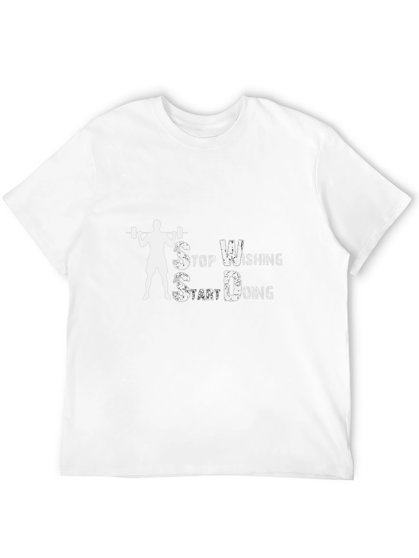 Motivational Workout T-Shirt - Stop Wishing Start Doing!